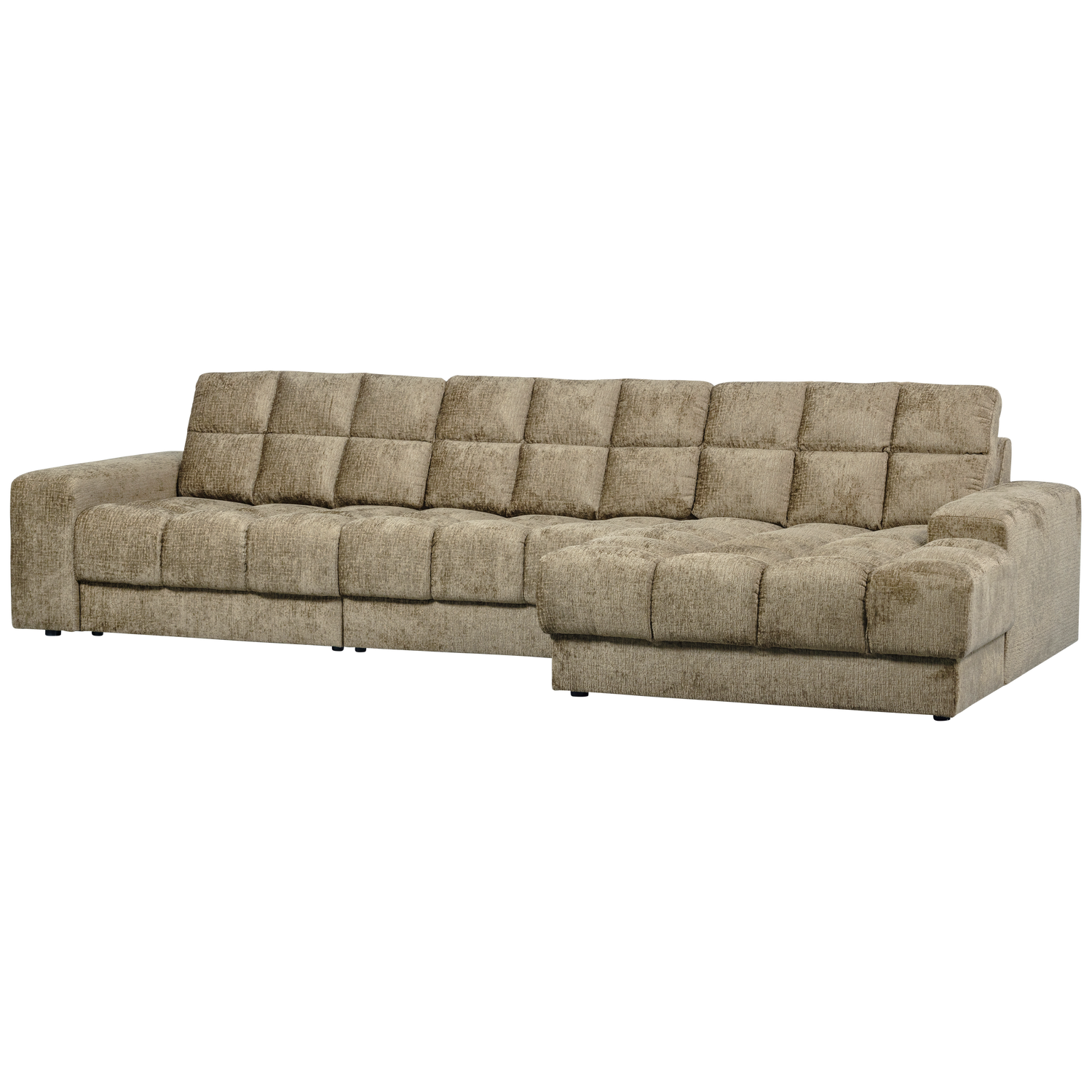 Second date chaise longue rechts ribstof terrazzo