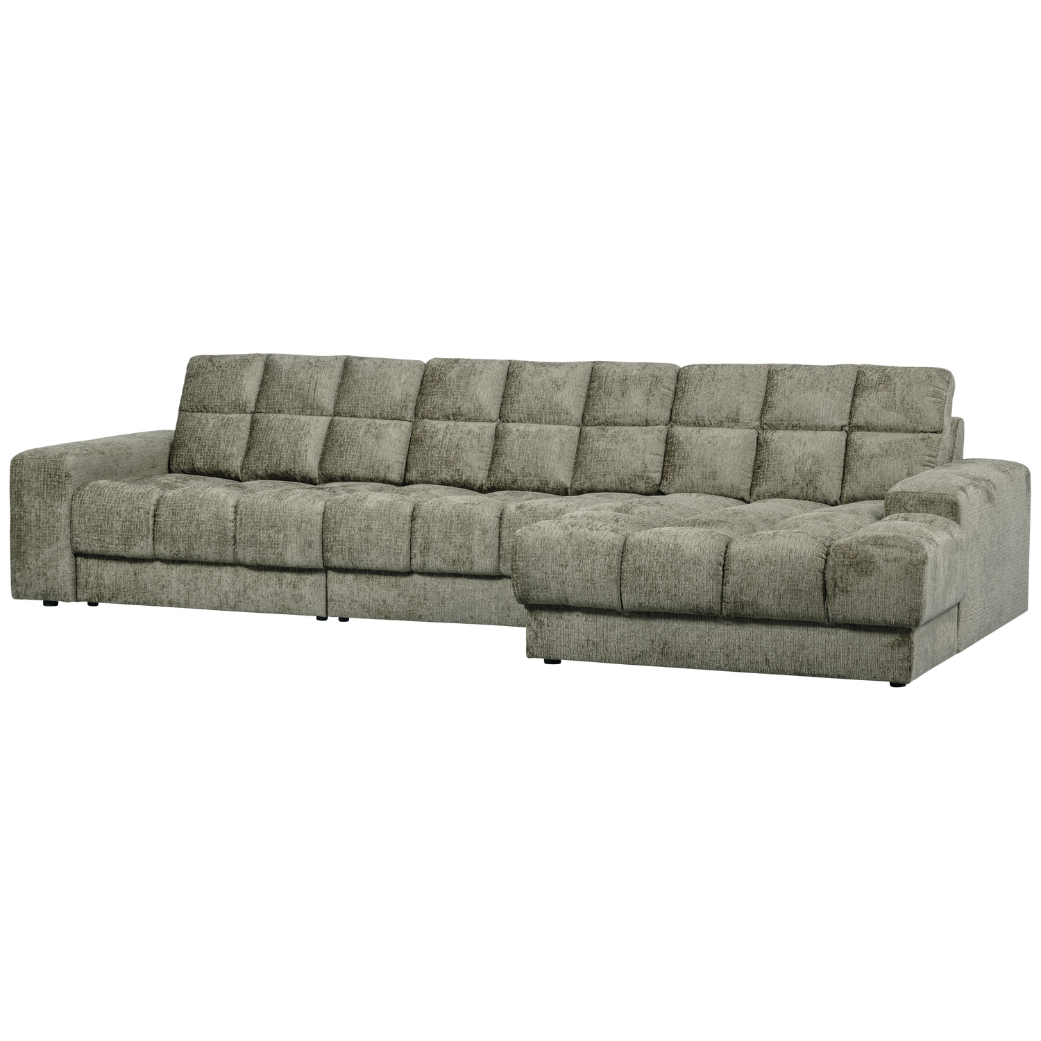 Second date chaise longue rechts ribstof terrazzo