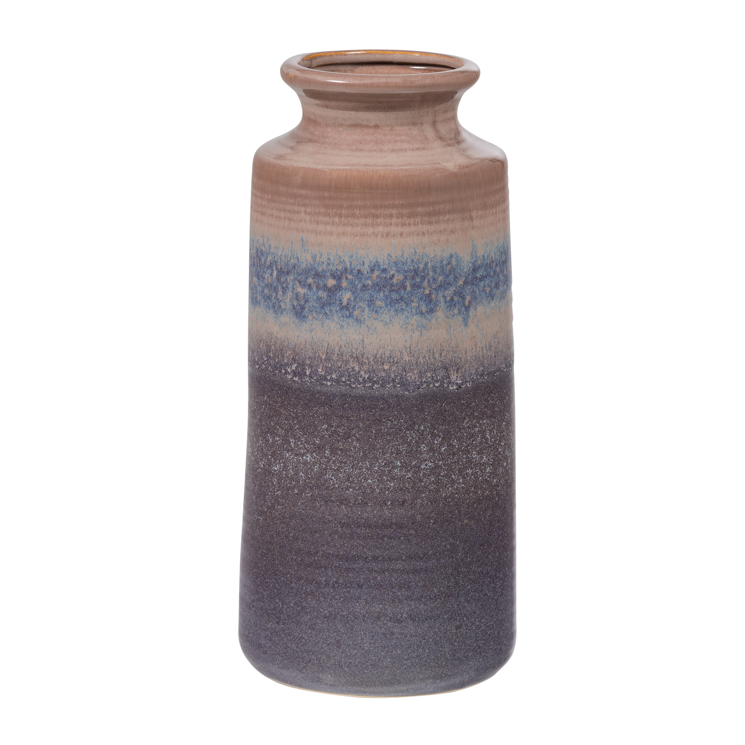 Decennia xl vaas keramiek blauwgeel 38xo17 cm