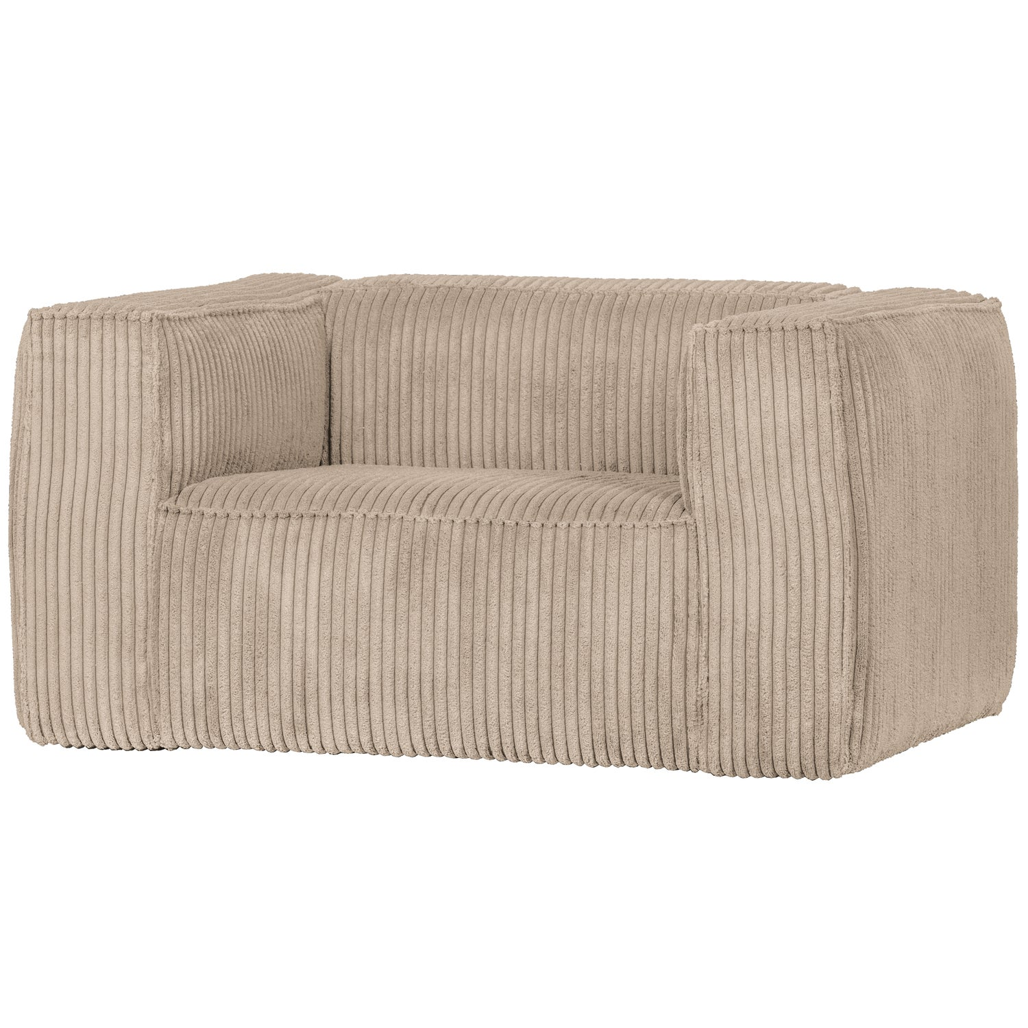 Bean fauteuil chenille velvet naturel