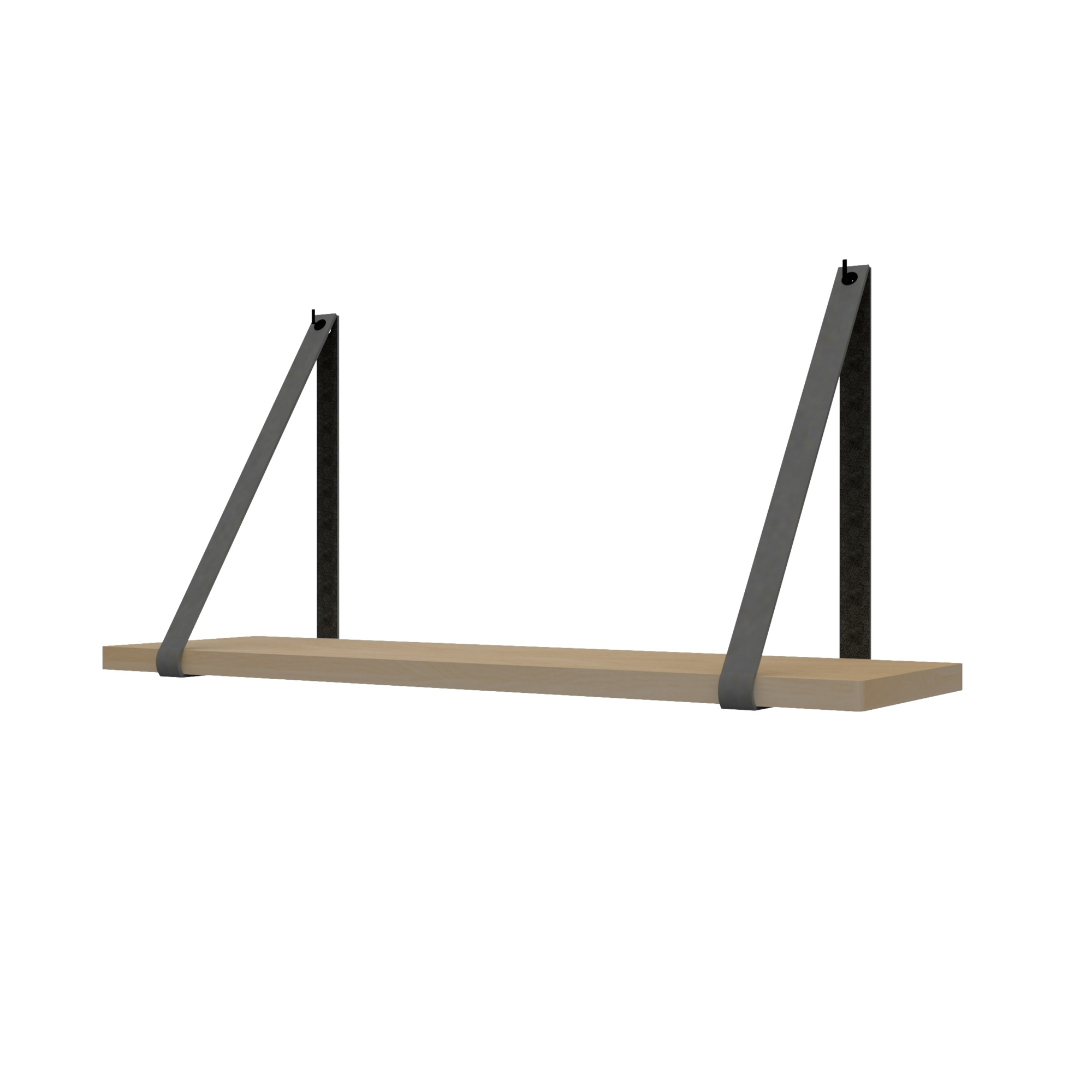 Leren plankdragers (set van 2)