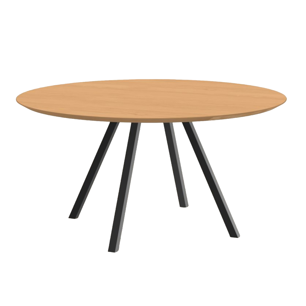 Studio HENK tafel New Classic Rond Quadpod, zwart frame - Smart Collectie