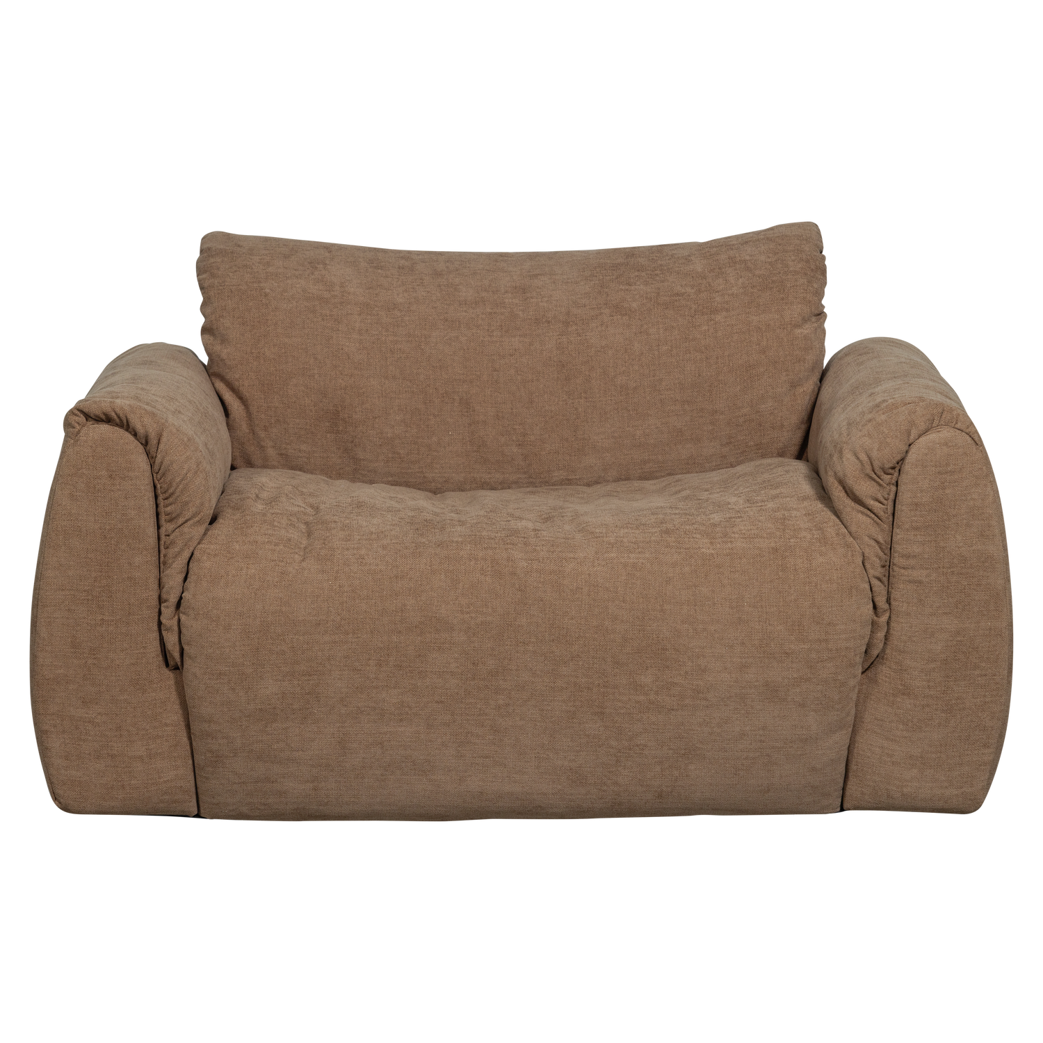 Baggy loveseat geweven chenille bruin