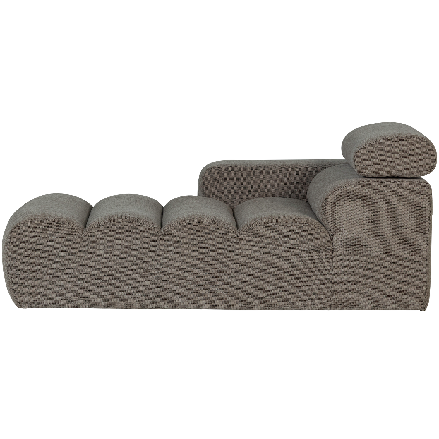 Novi chaise longue element arm links ribstof terra