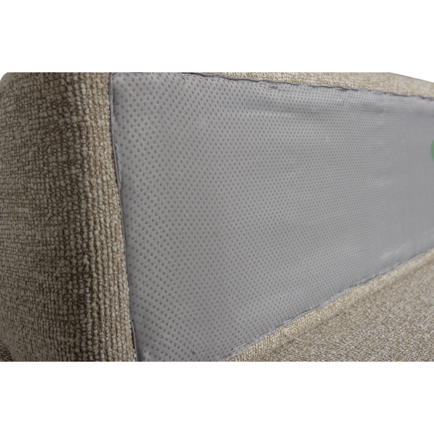 Sterck fauteuil met verplaatsbare rugleuning boucle naturel
