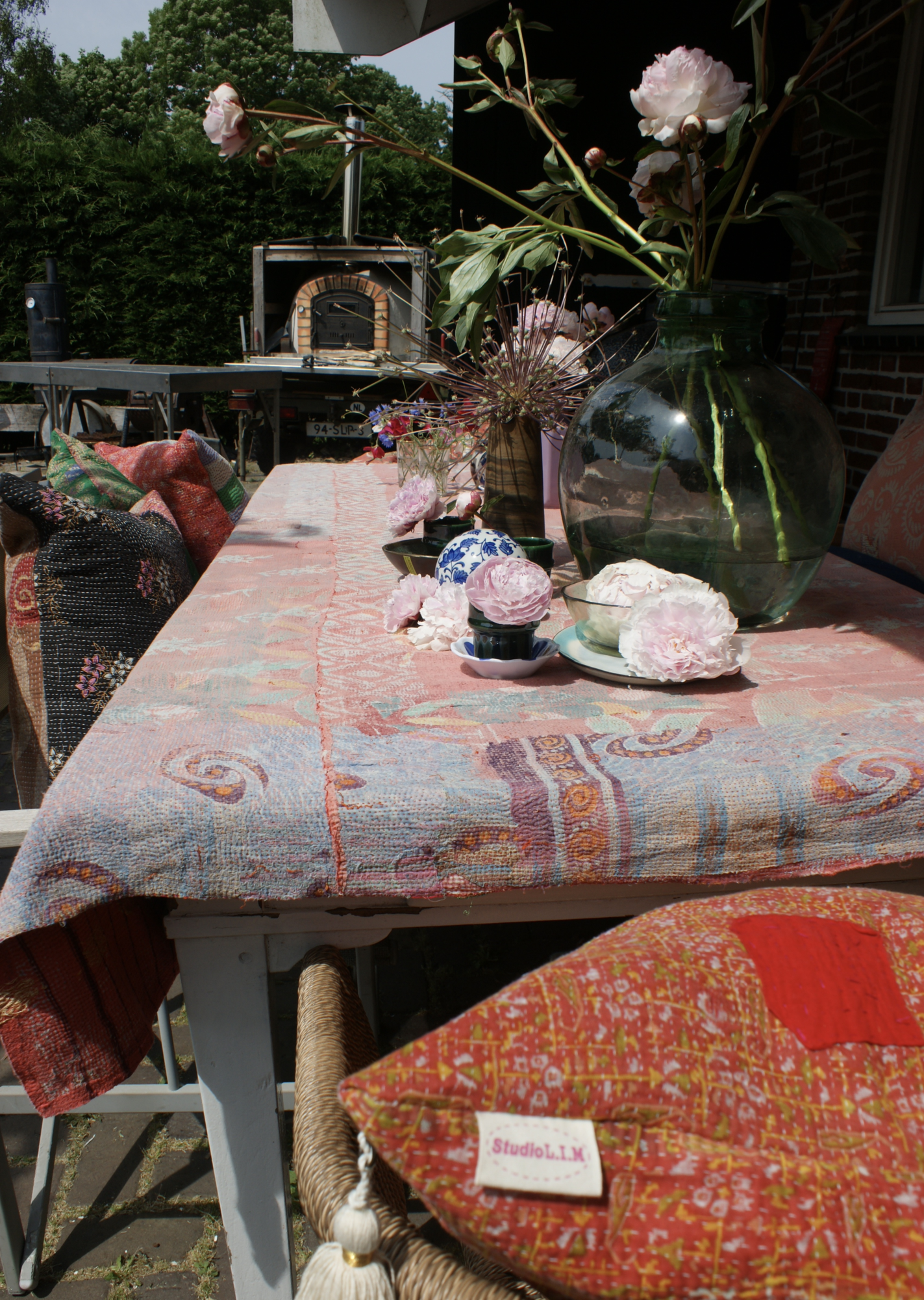 Kussen Kantha vintage 50x70 cm