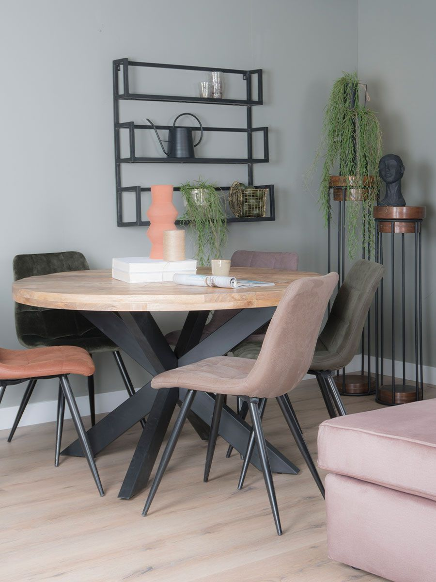 Eettafel Bob Rond Mangohout
