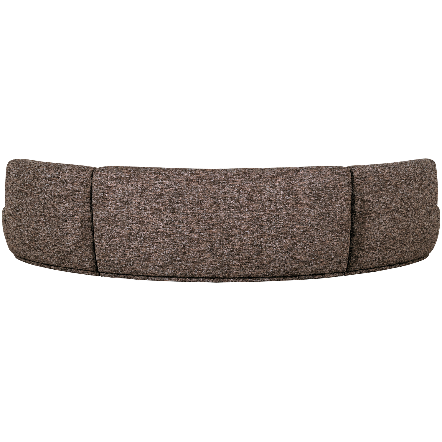 Batavier half ronde bank 6-zits velvet bruin melange