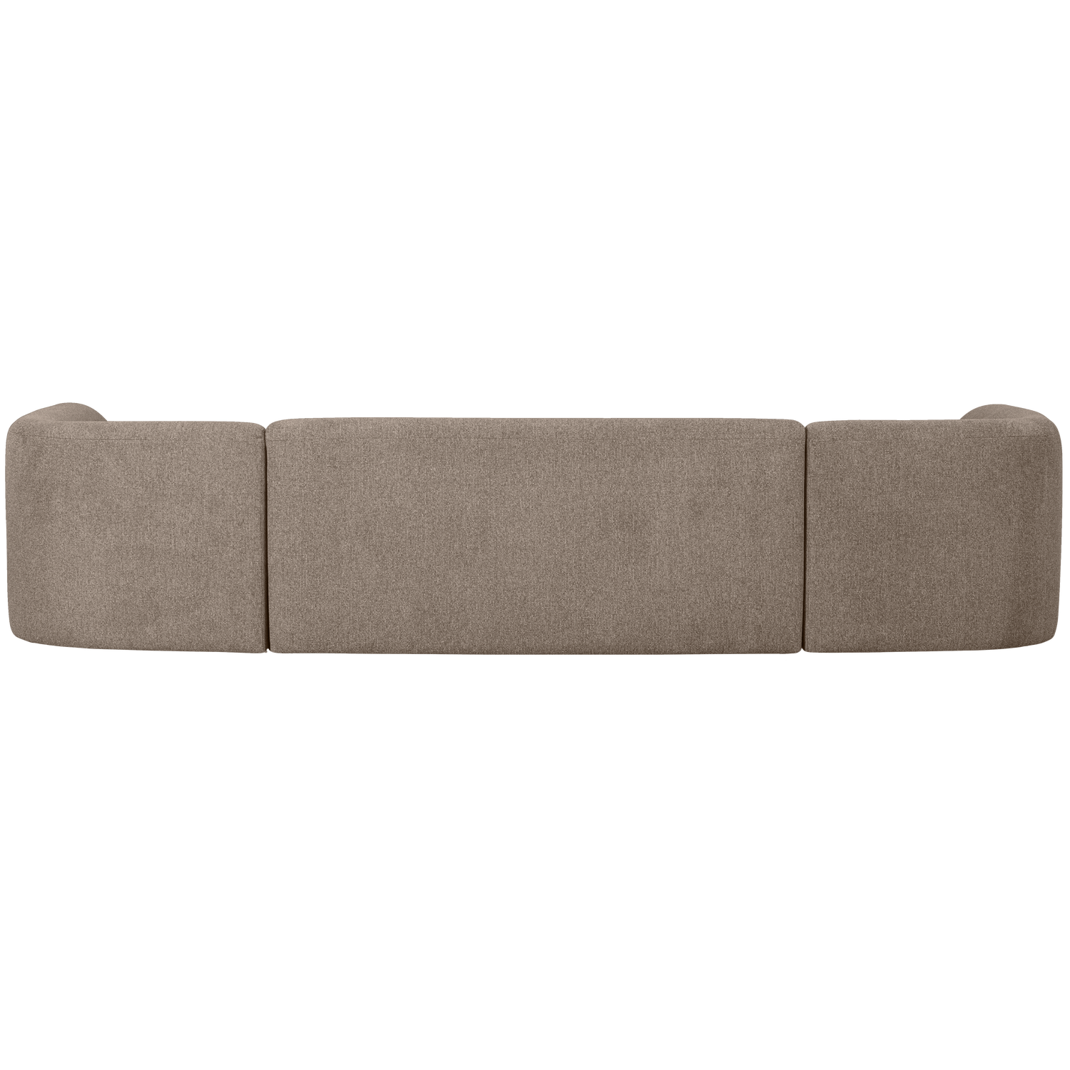 Sloping u-vorm bank off white melange