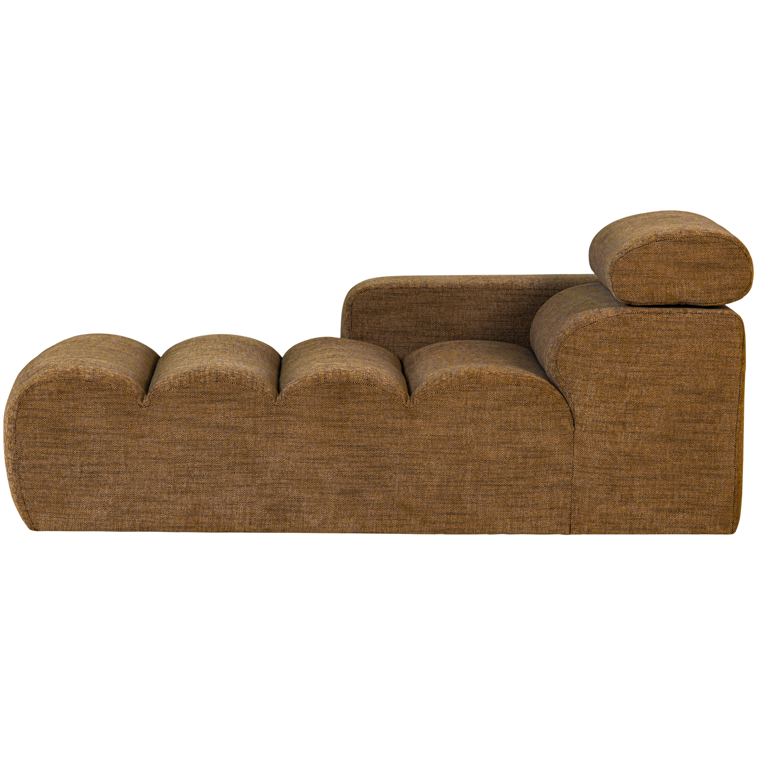 Novi chaise longue element arm links ribstof terra