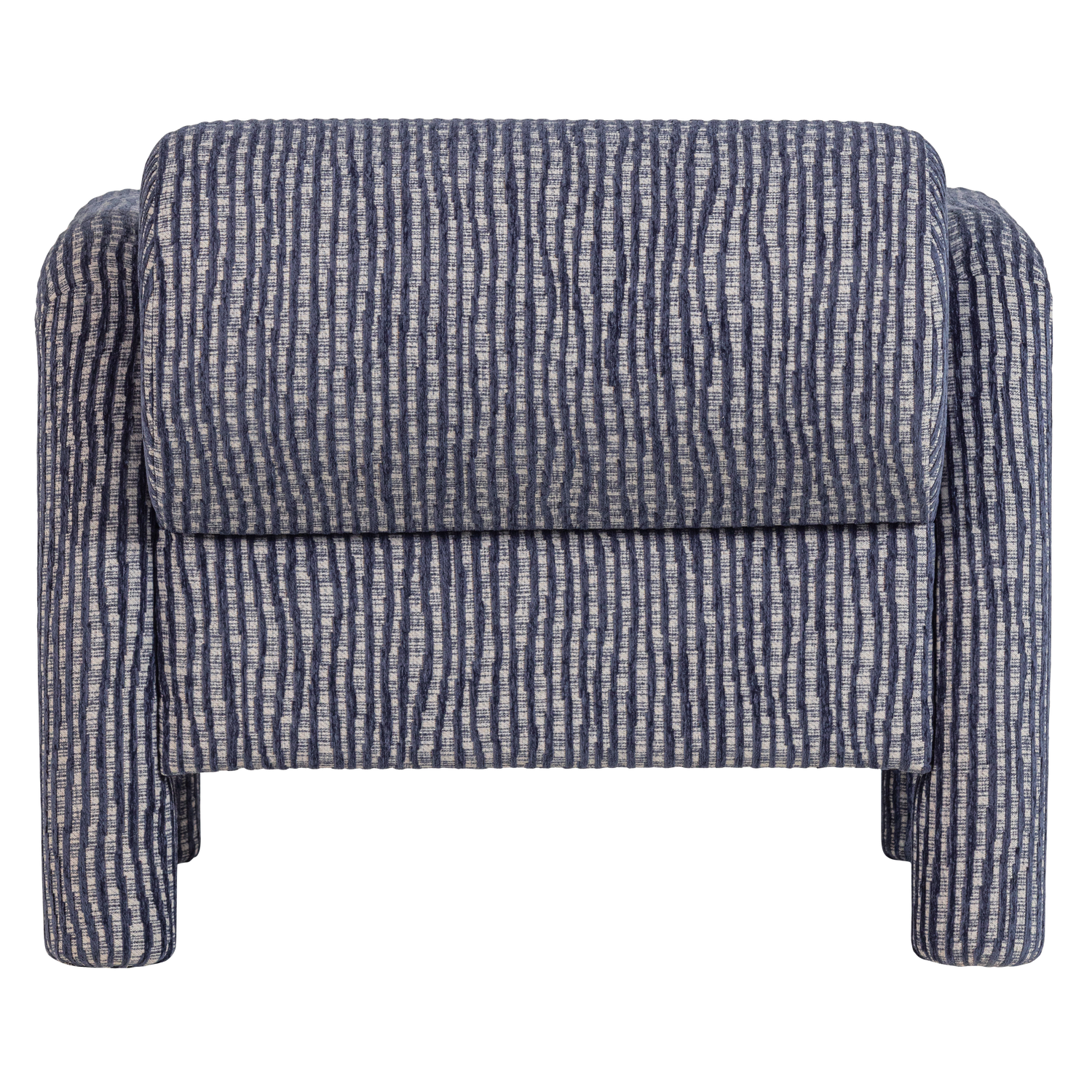 Lenny fauteuil met dessin grijsblauw