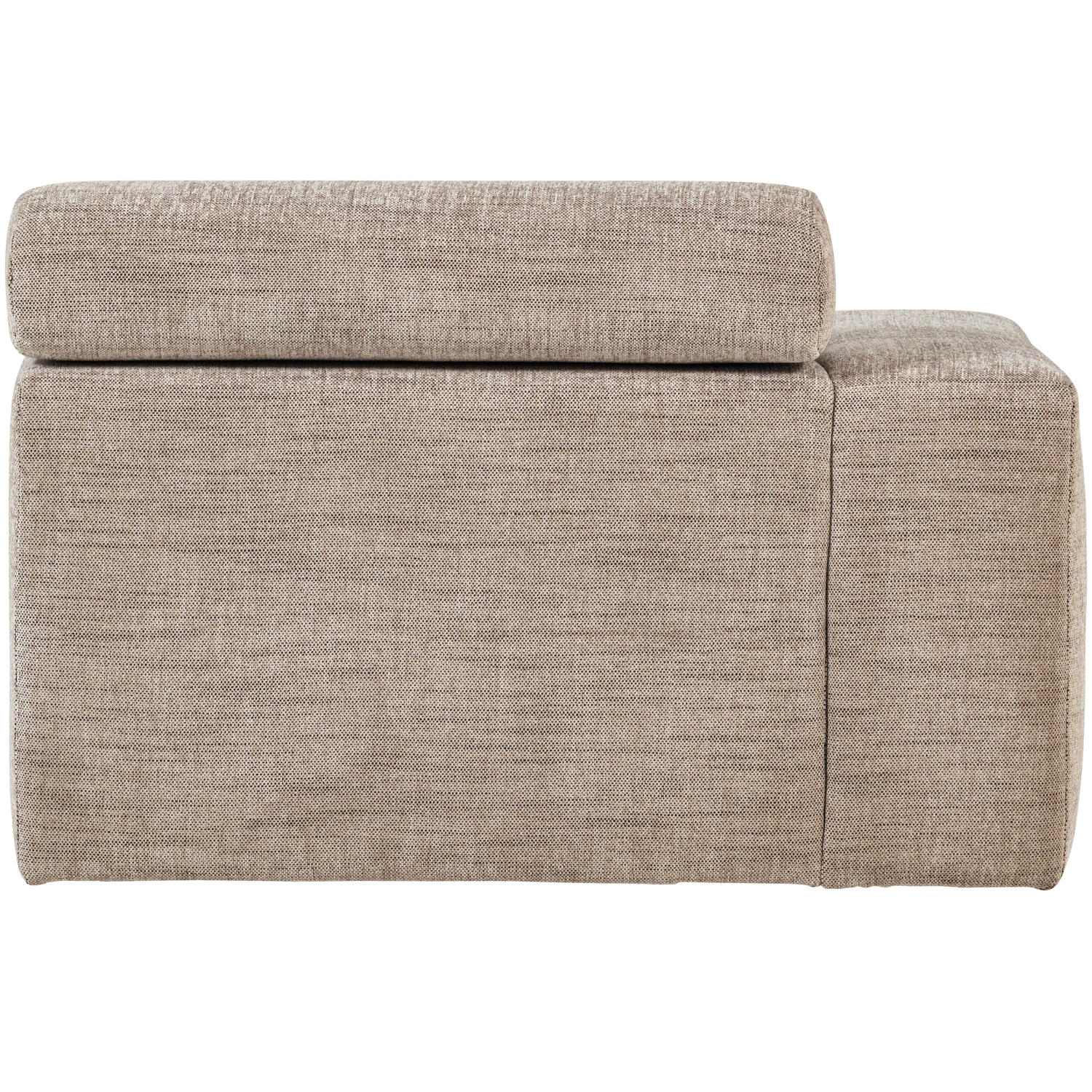 Novi chaise longue element arm links ribstof terra