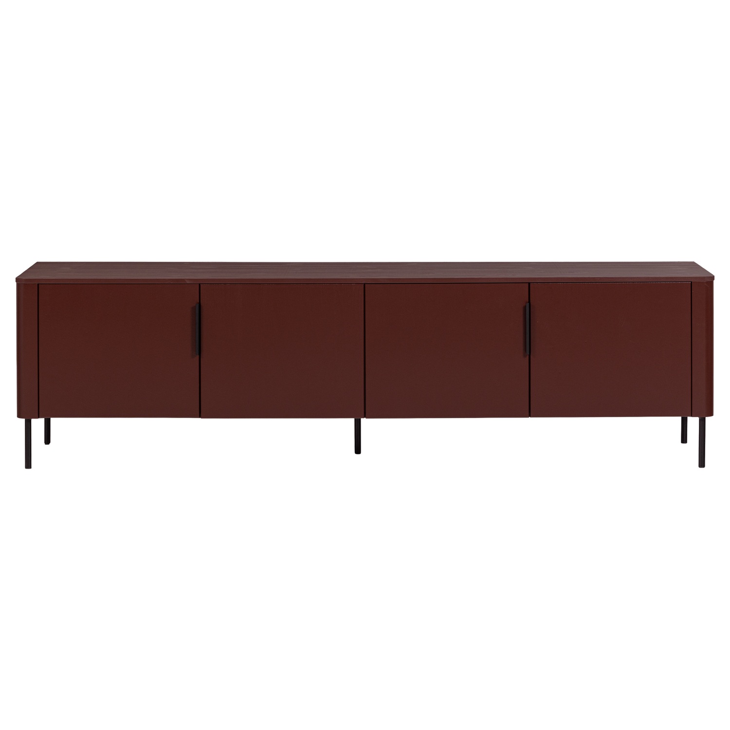 Gunnar tv meubel 200 cm grenen matzwart [fsc]