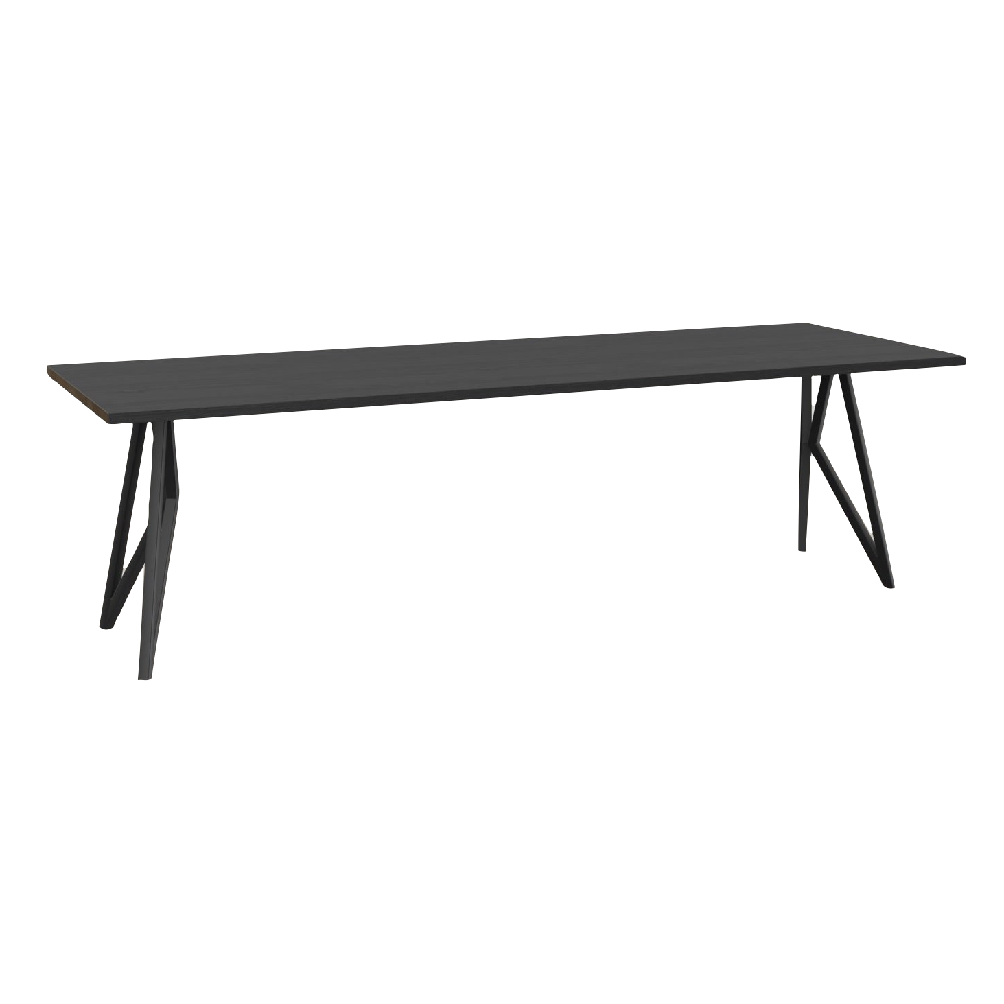 Studio HENK tafel Butterfly Rechthoekig - zwart frame, zwarte beits