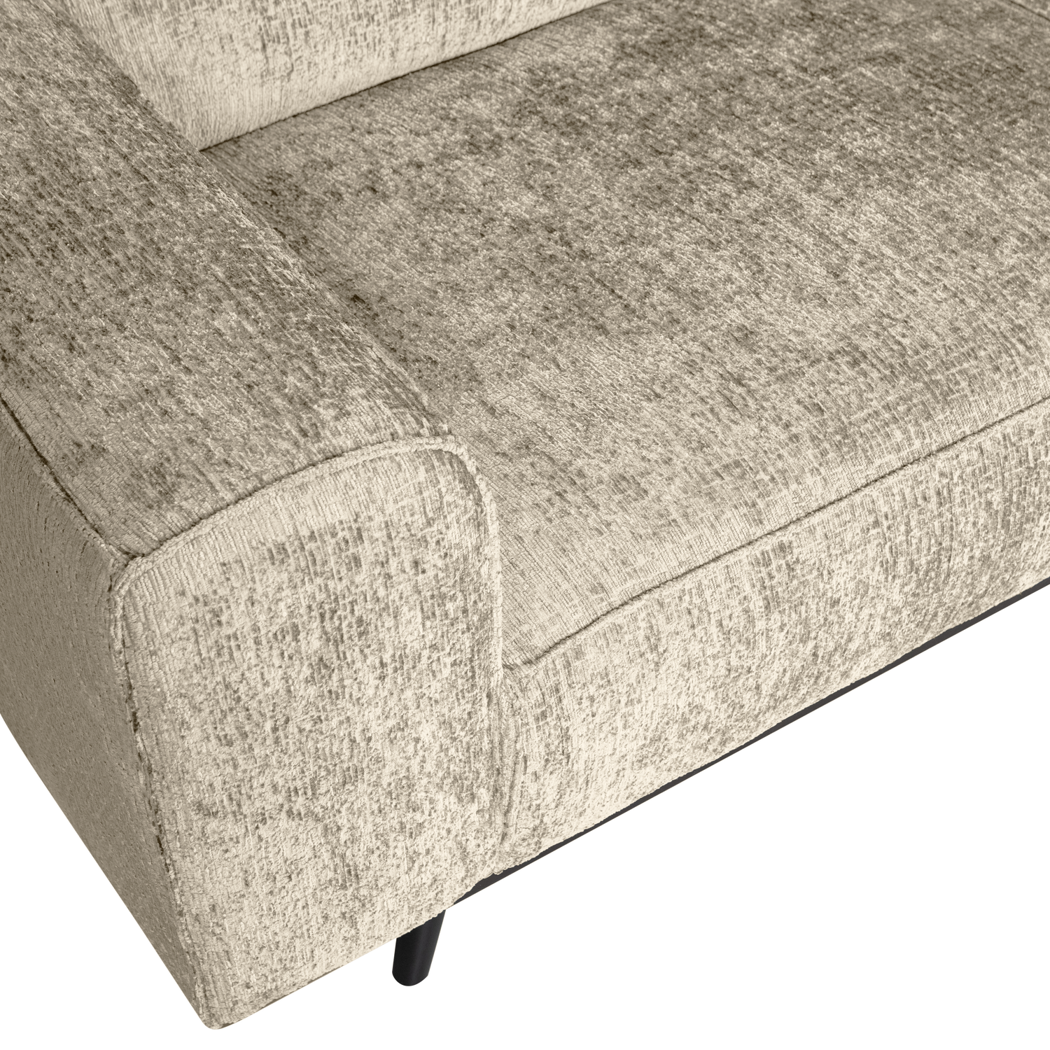 Statement hoekbank rechts chenille velvet terra