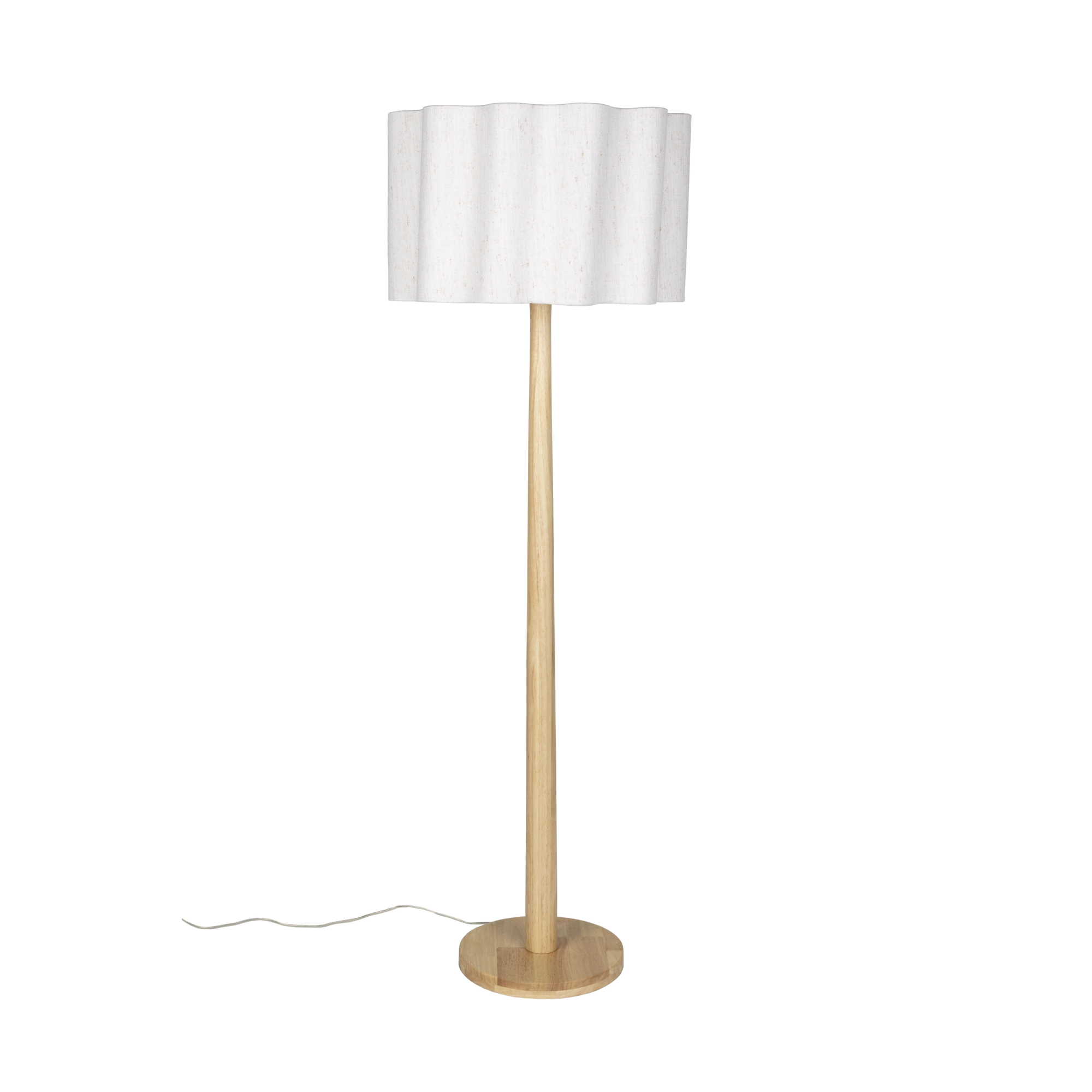 Scallop vloerlamp naturel