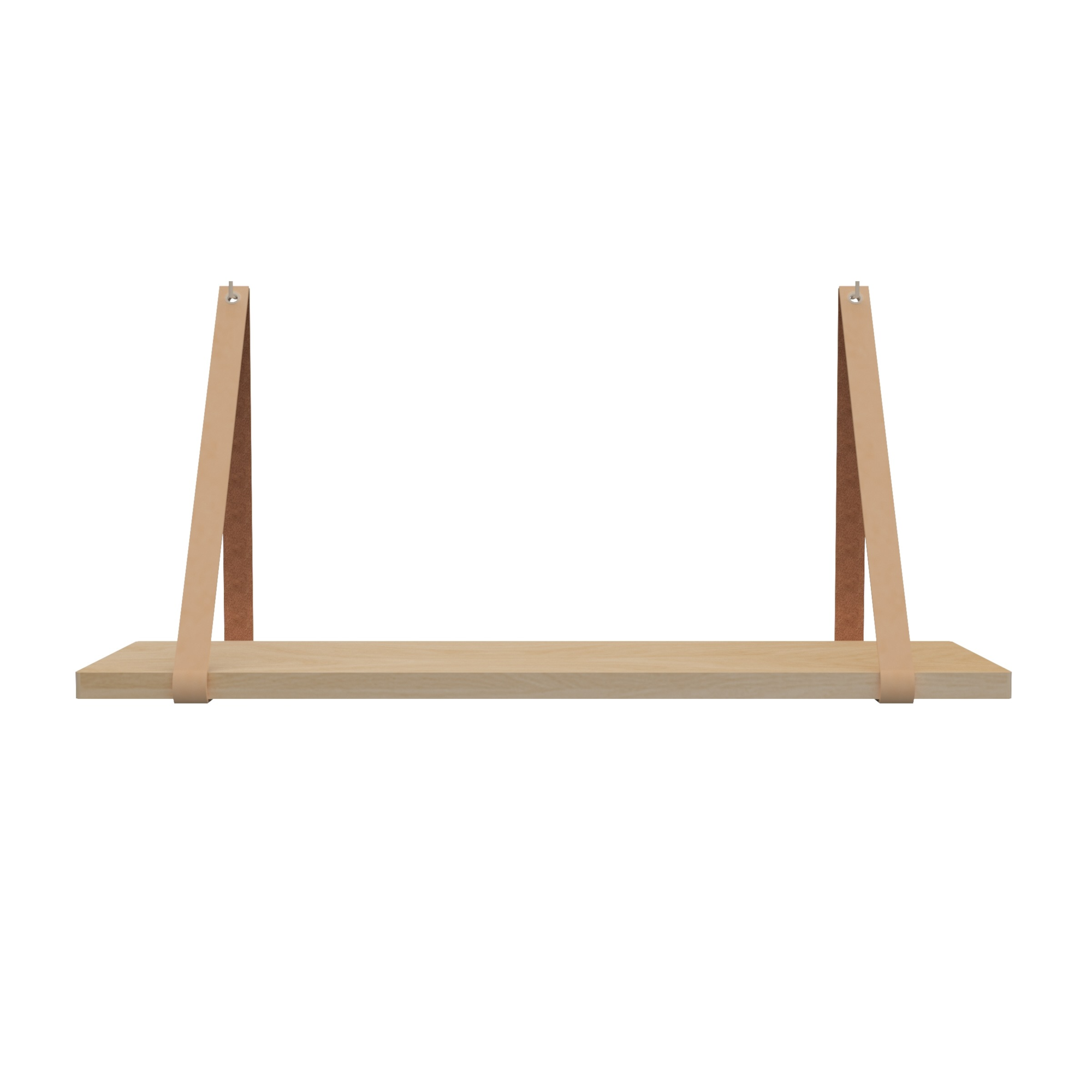 Leren plankdragers (set van 2)