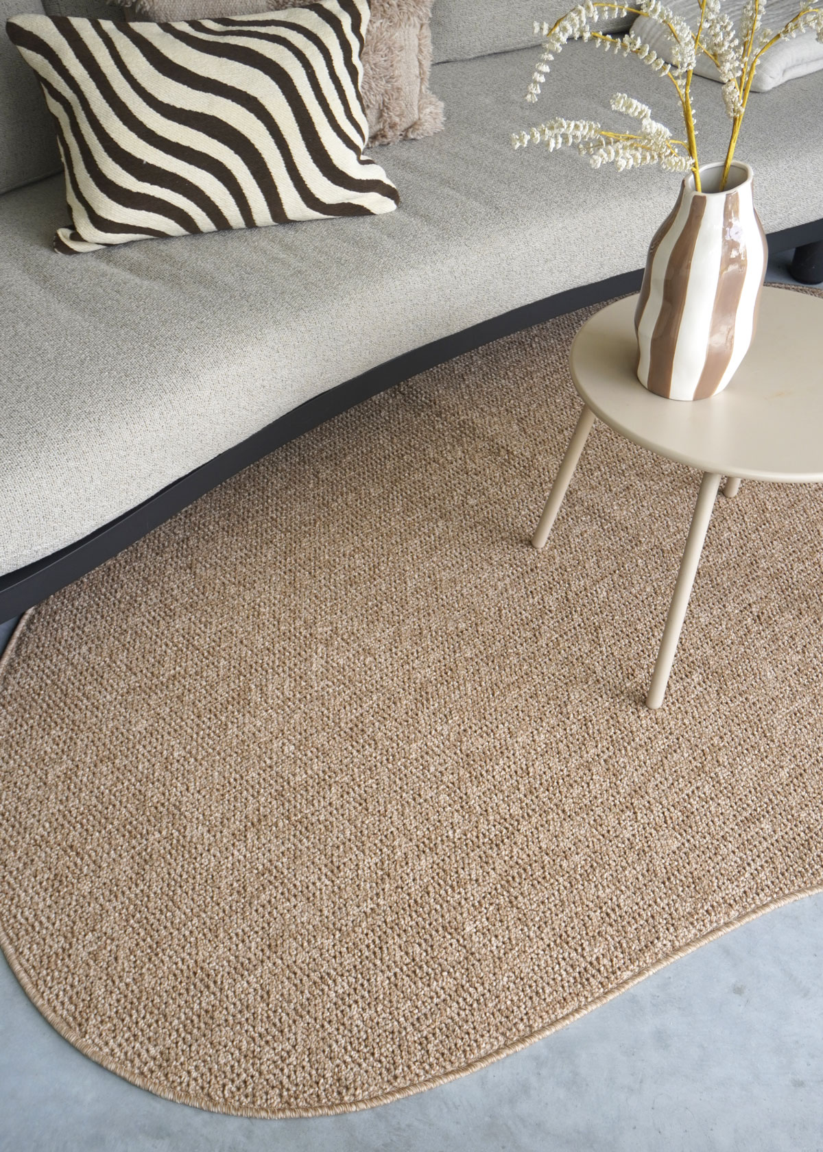 Binnen- en Buitenkleed Sisal – Kiezelvormig