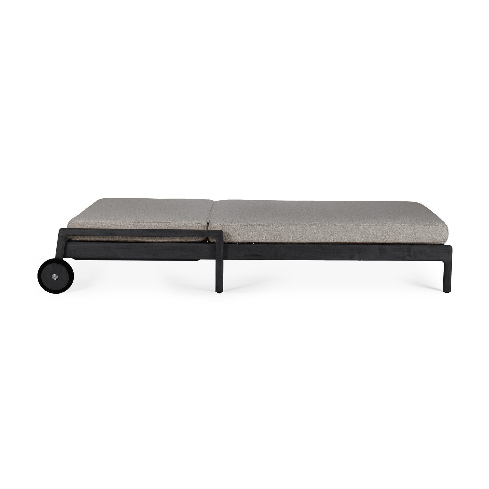 Ethnicraft - Outdoor - Teak Jack adjustable lounger - zwart