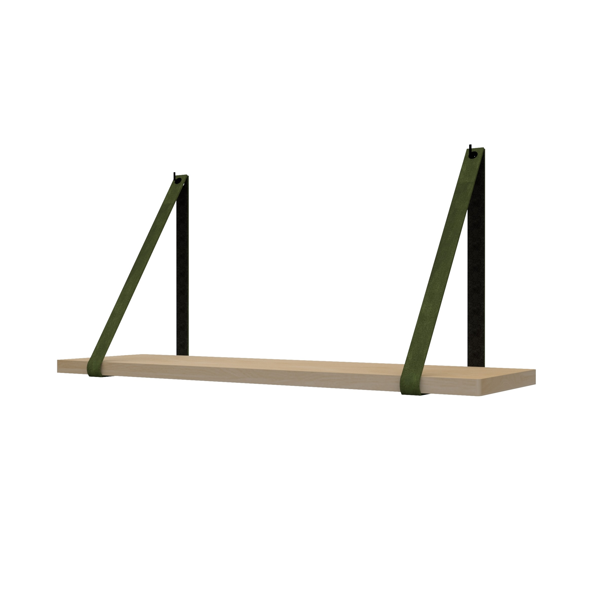 Leren plankdragers (set van 2)