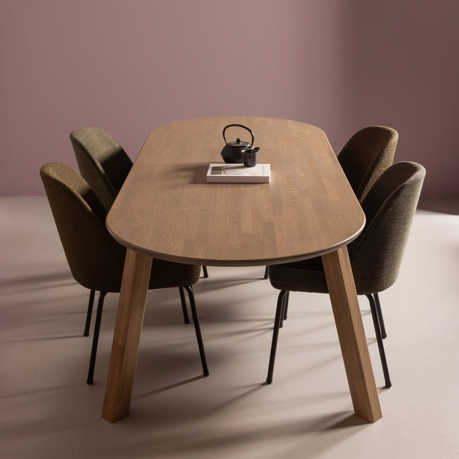 Vogue eetkamerstoel structure velvet brass