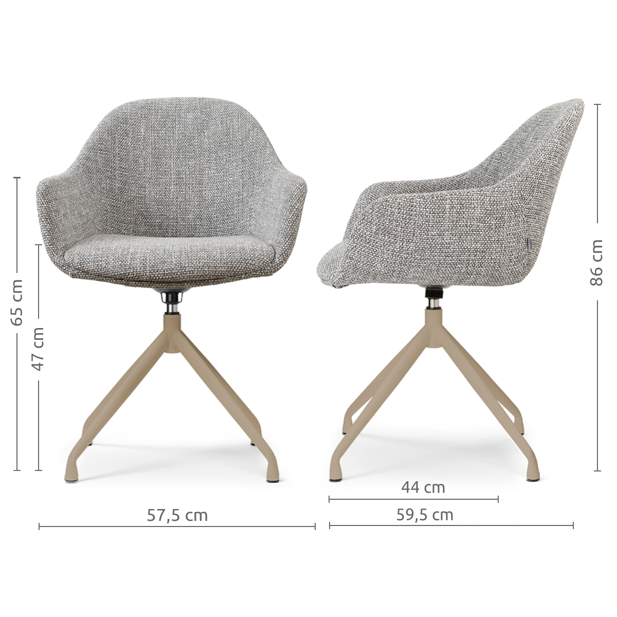 Nola-mae beige onderstel 