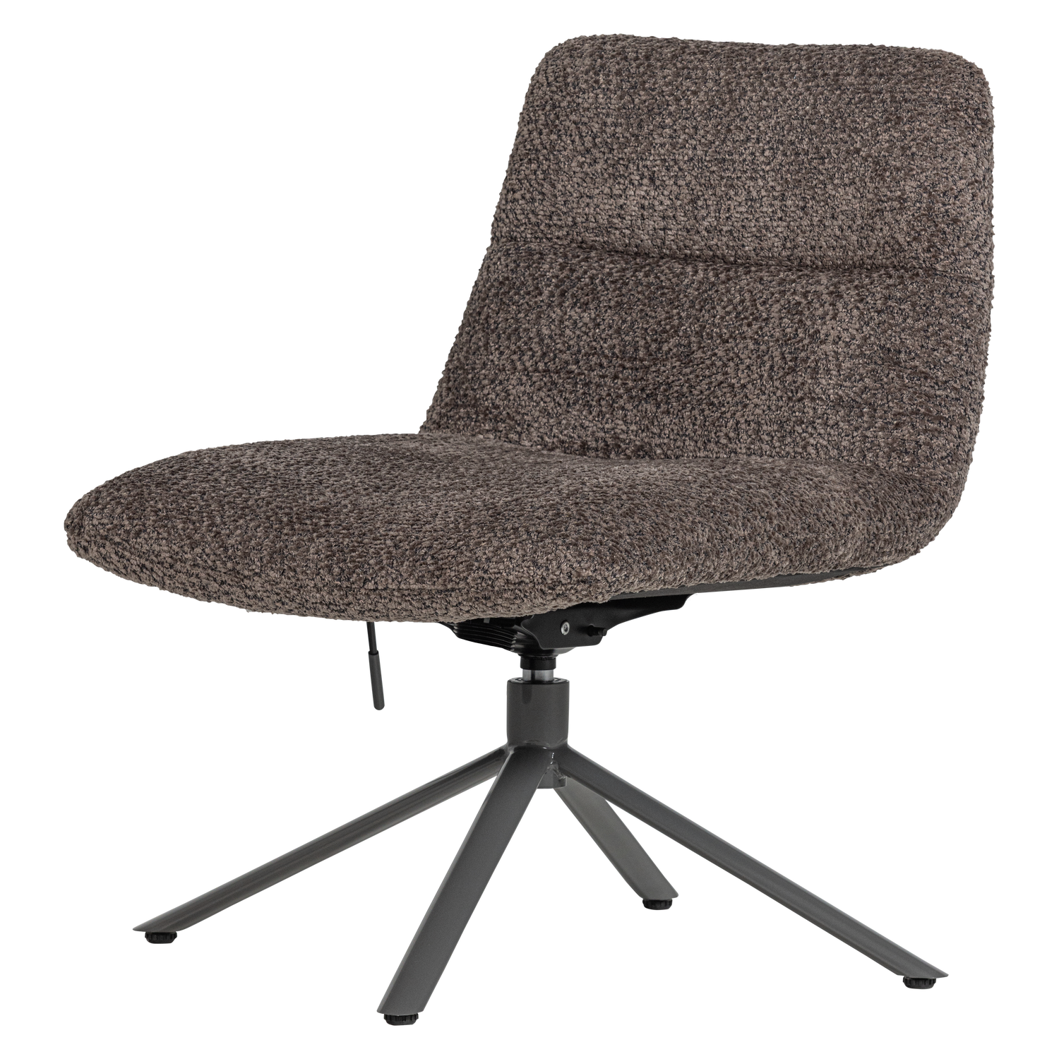 Soren verstelbare draaifauteuil wollig grijs