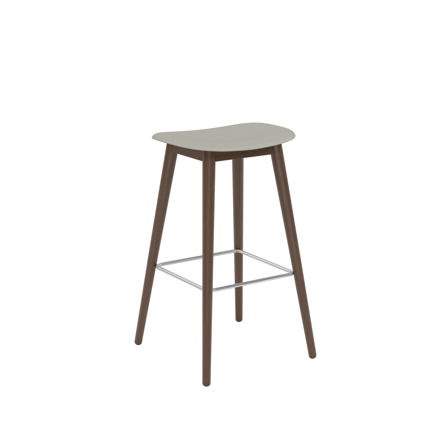 Muuto barkruk Fiber Bar Stool Wood Base