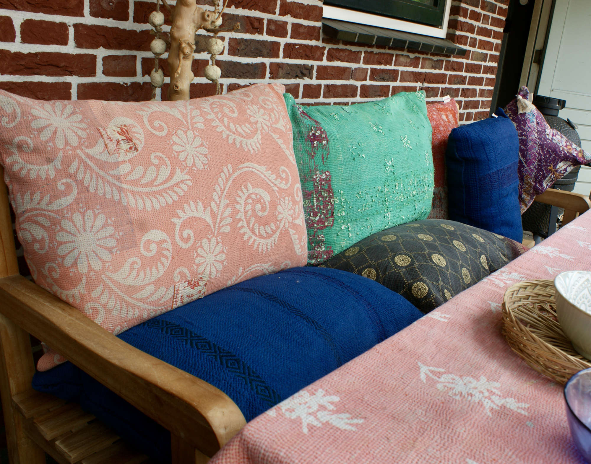 Kussen Kantha vintage 50x70 cm