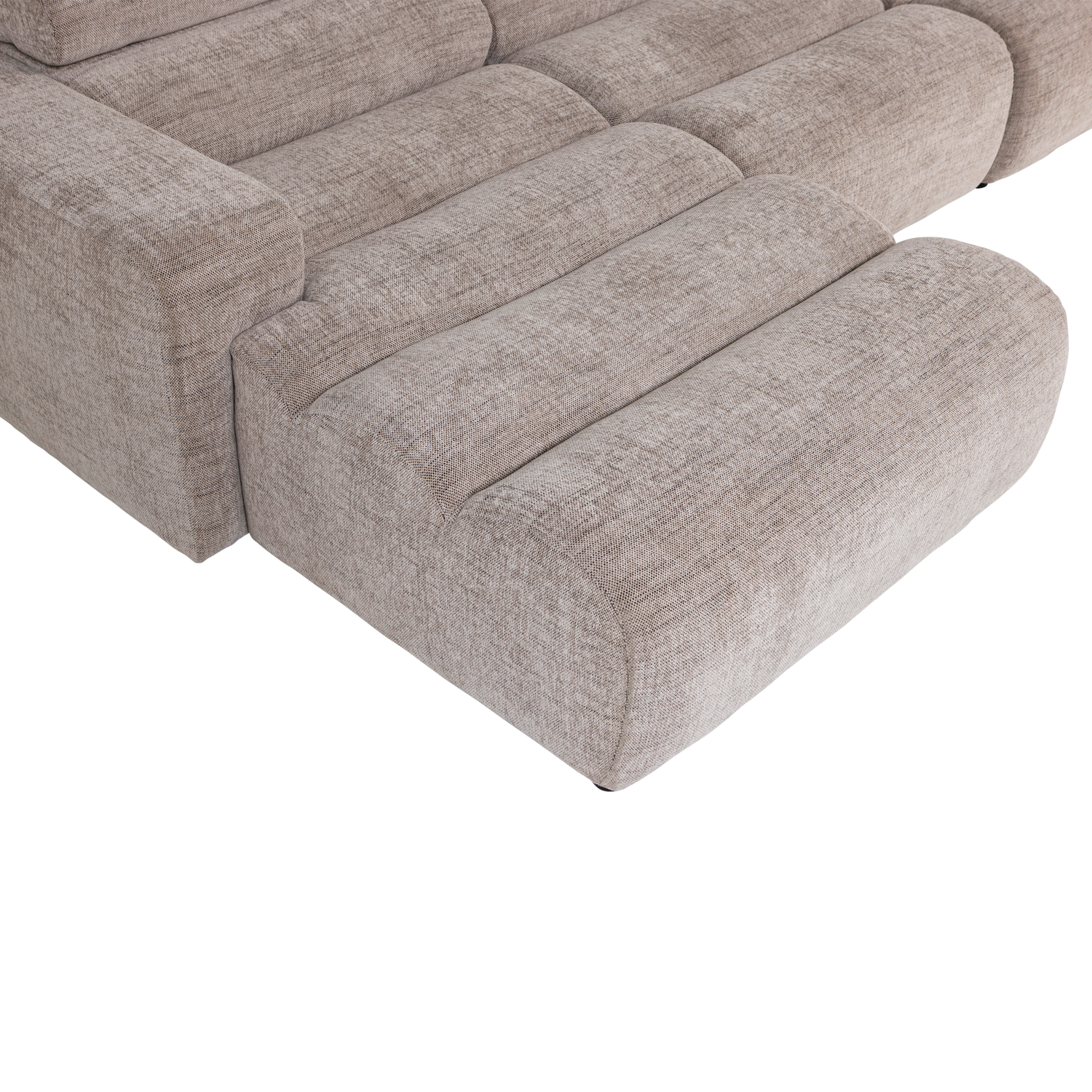 Novi chaise longue bank links oranje melange