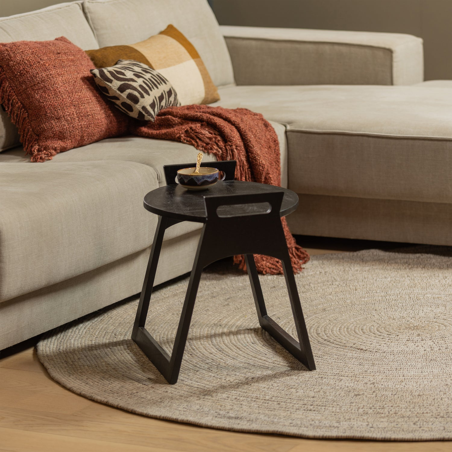 Utopia vloerkleed rond naturel o200 cm