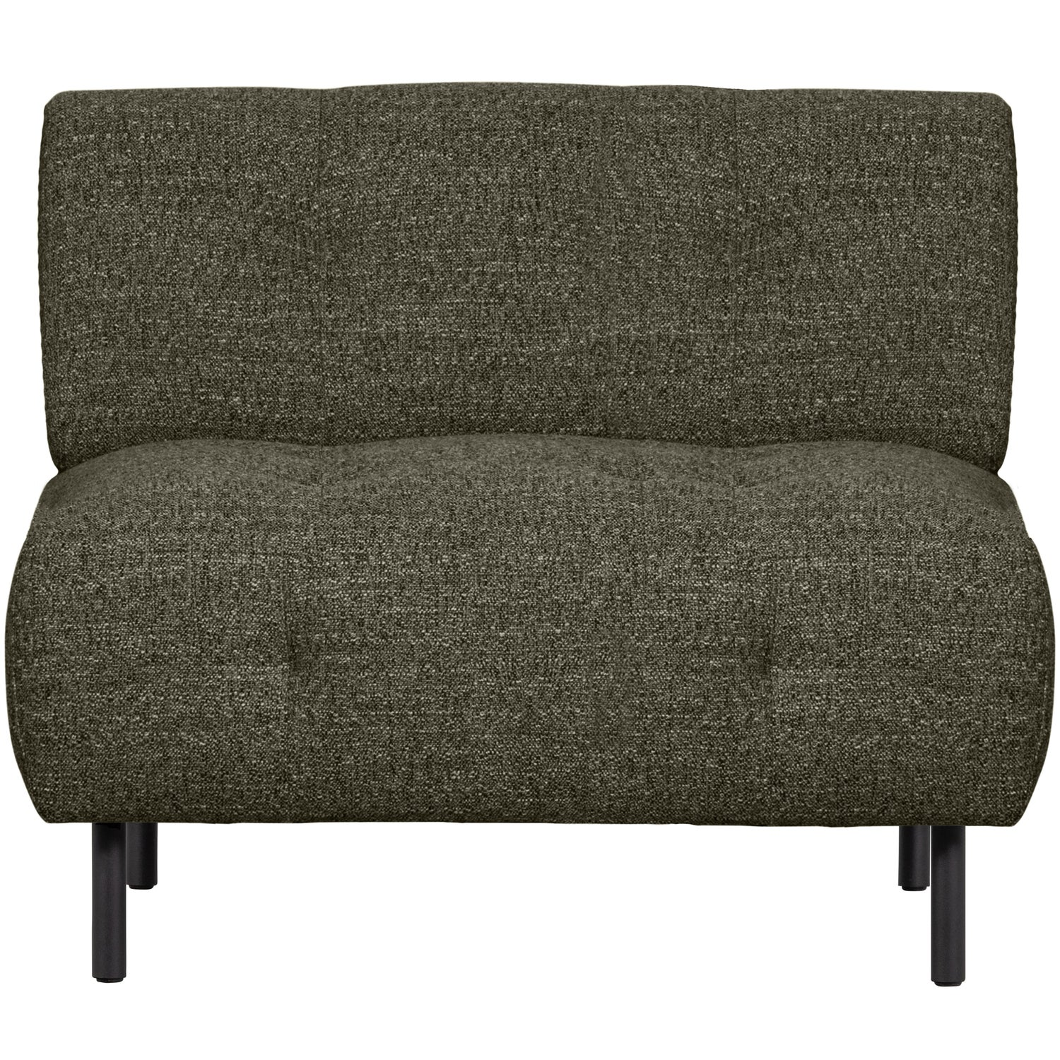 Lloyd fauteuil grof geweven groen melange