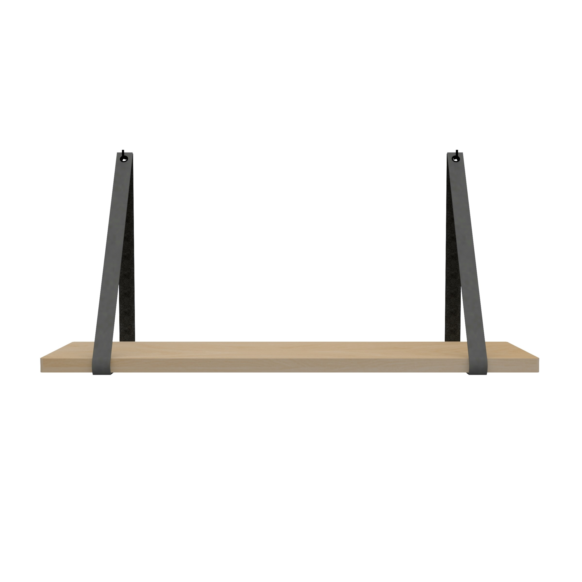Leren plankdragers (set van 2)