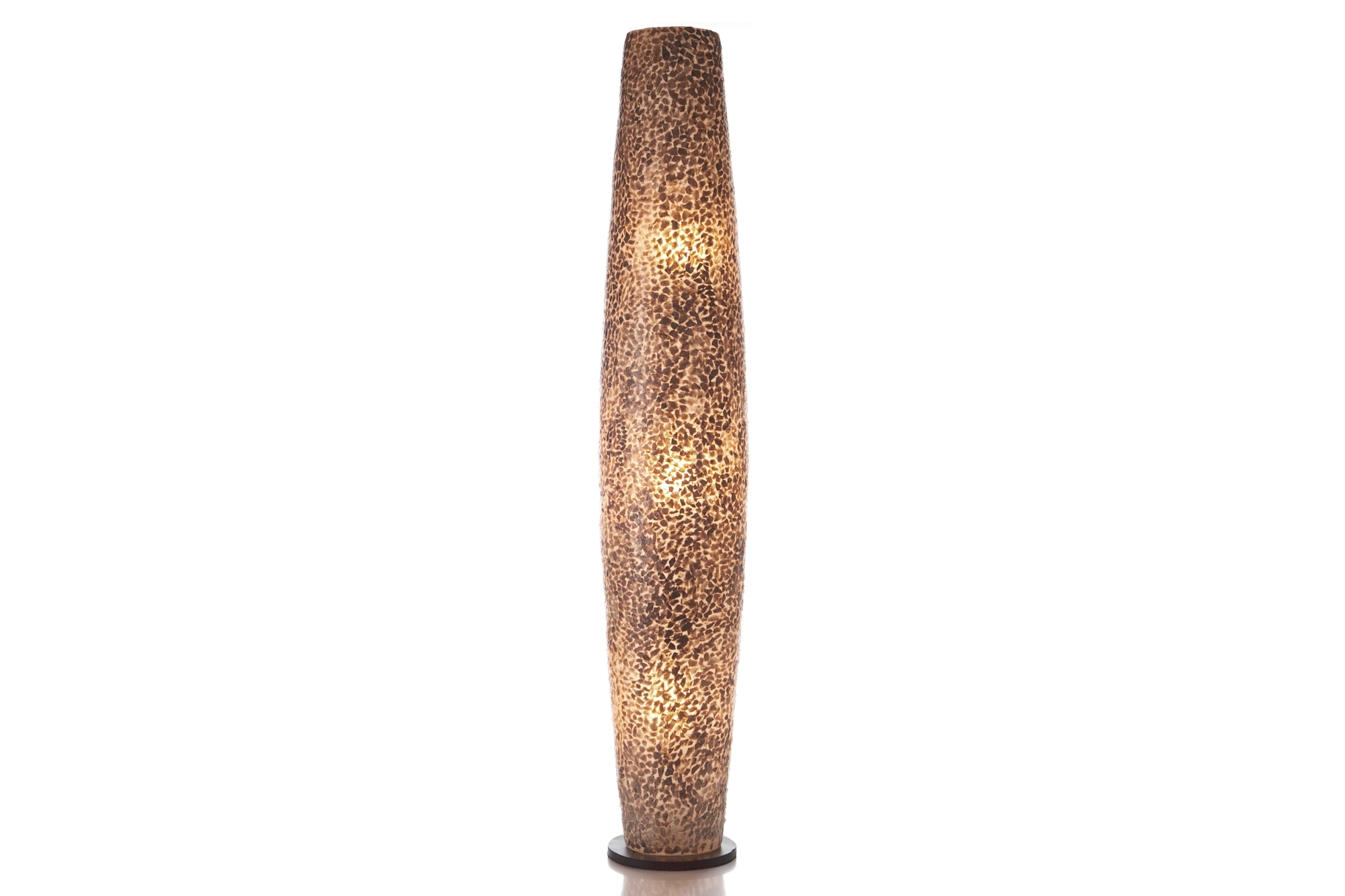 Vloerlamp Cone gold capiz