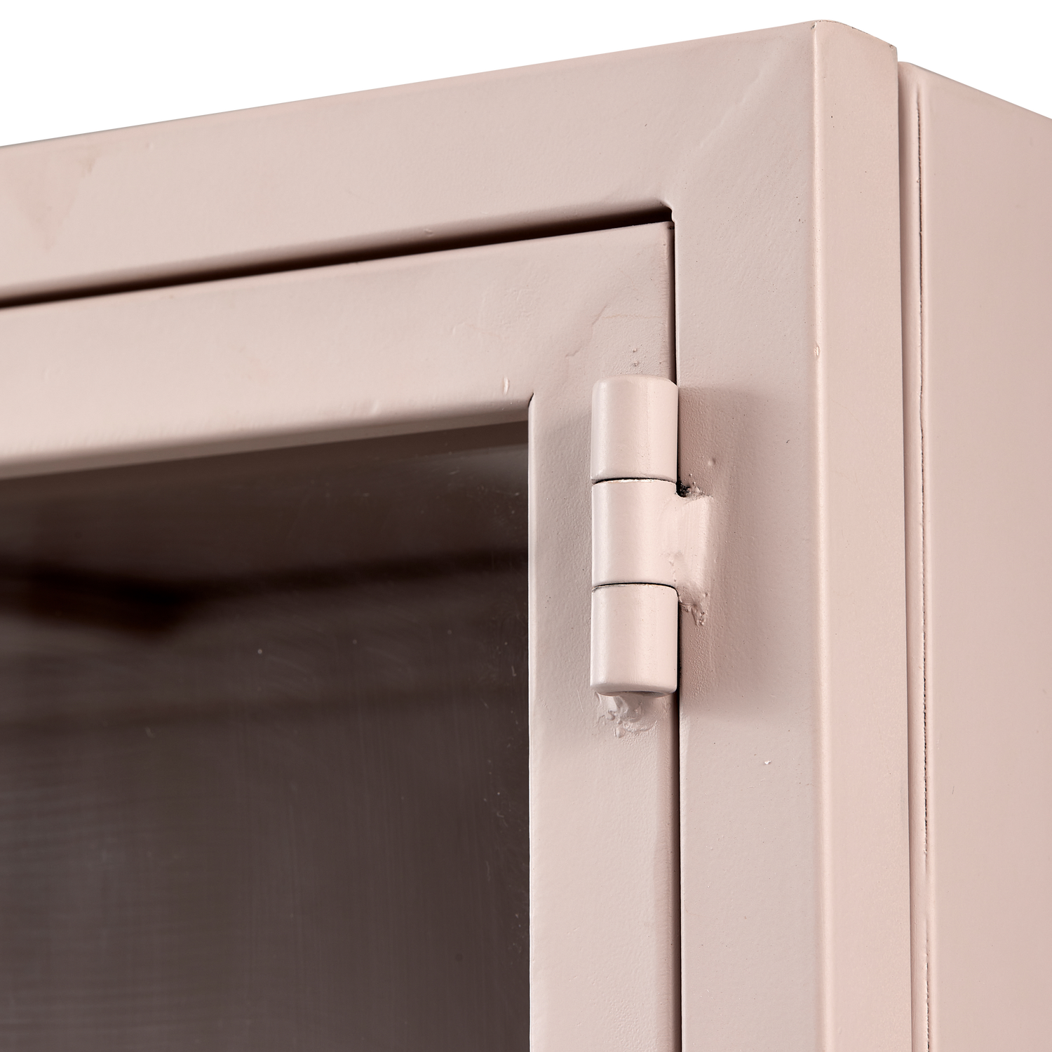 Ronja vitrinekast xl metaal soft pink