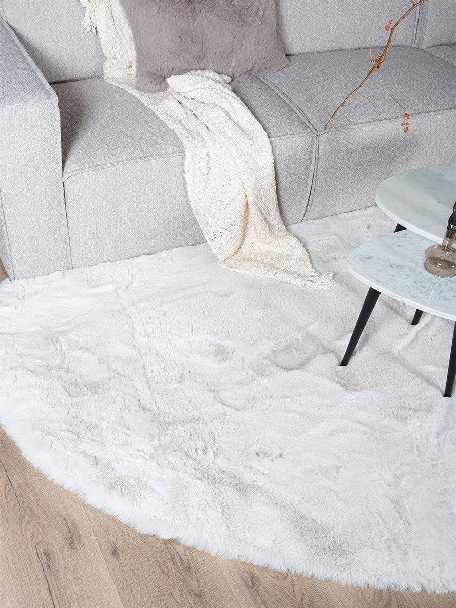 Vloerkleed Morbido Ivory 2810 kiezelvormig