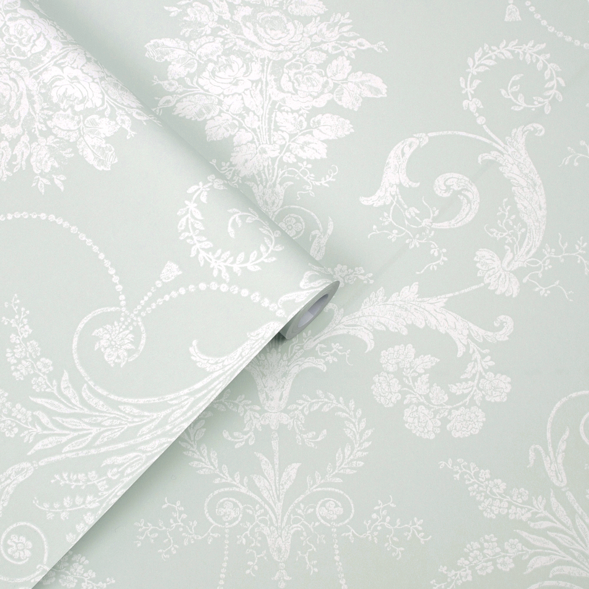 vliesbehang laura ashley josette duck egg
