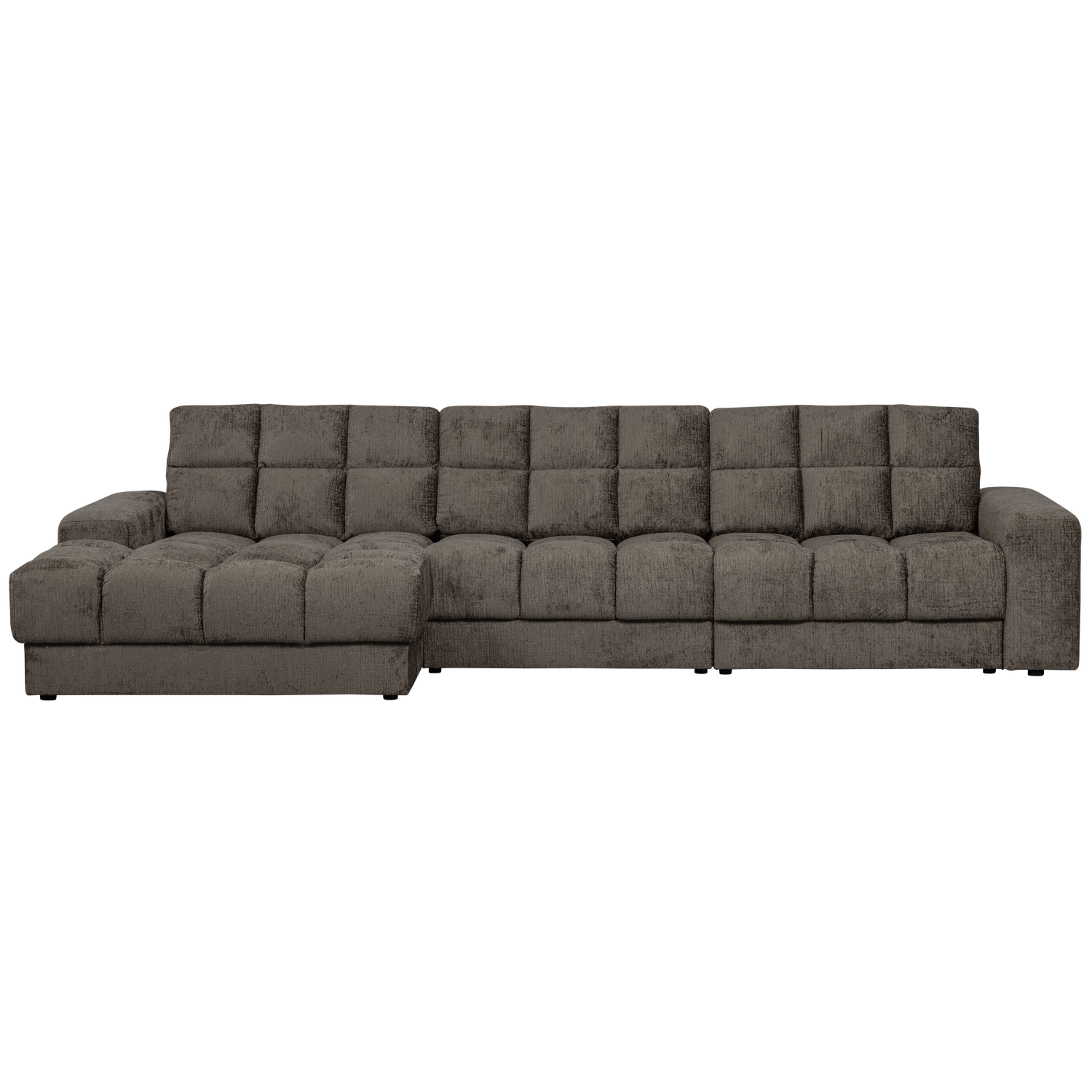 Second date chaise longue links velvet antraciet