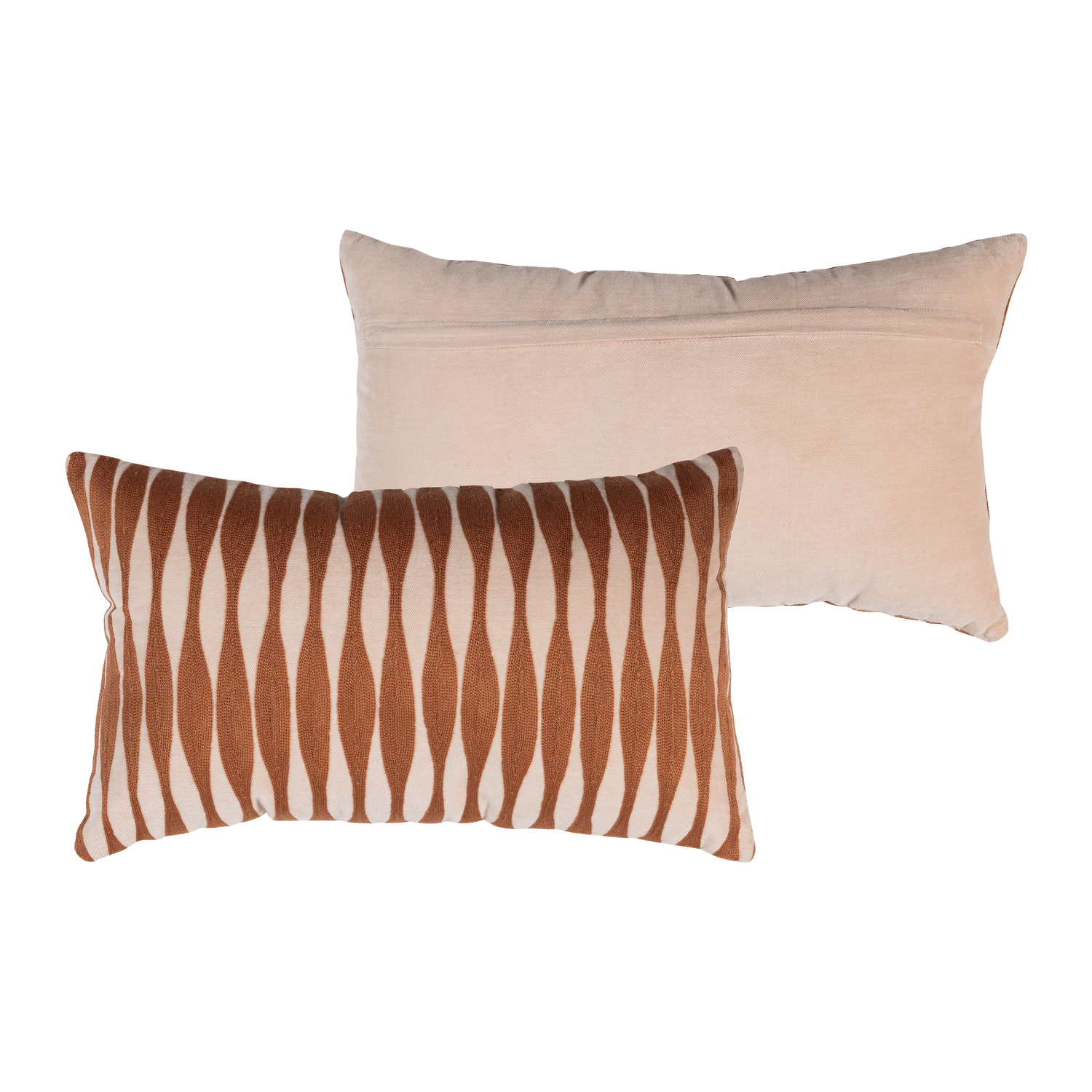 Zena kussens roze/roestbruin - set van 4