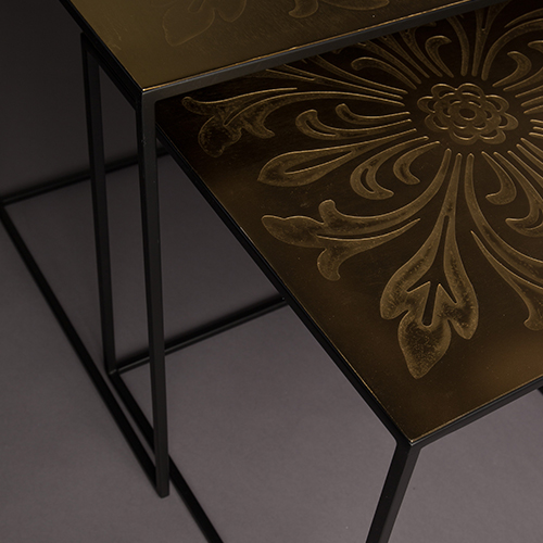 Dutchbone Saffra bijzettafel (set van 2)
