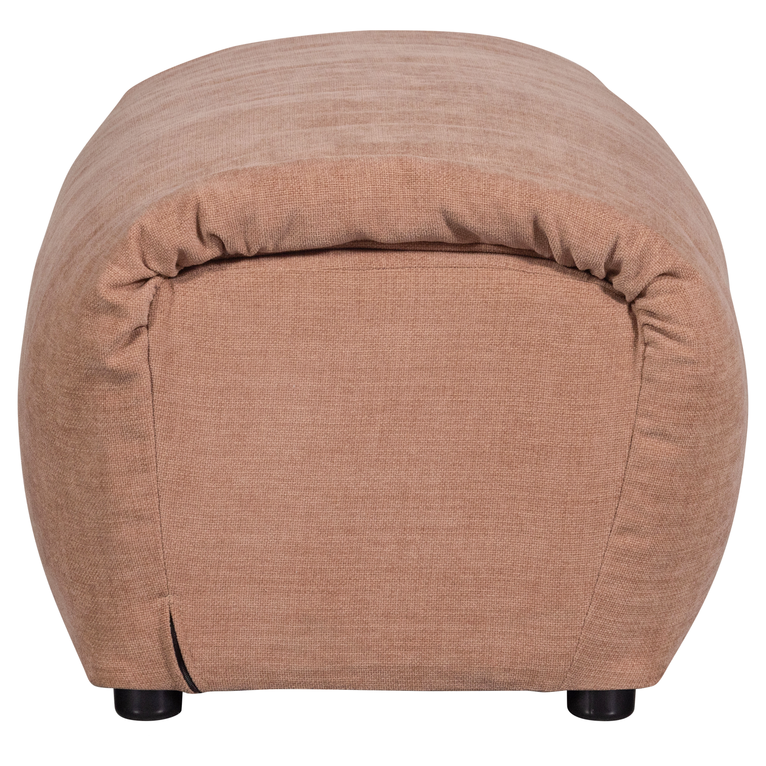 Baggy hocker geweven stof naturel melange