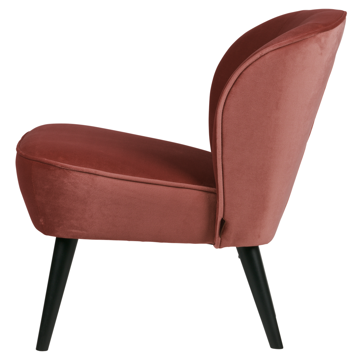 Sara fauteuil velvet bordeauxrood [fsc]