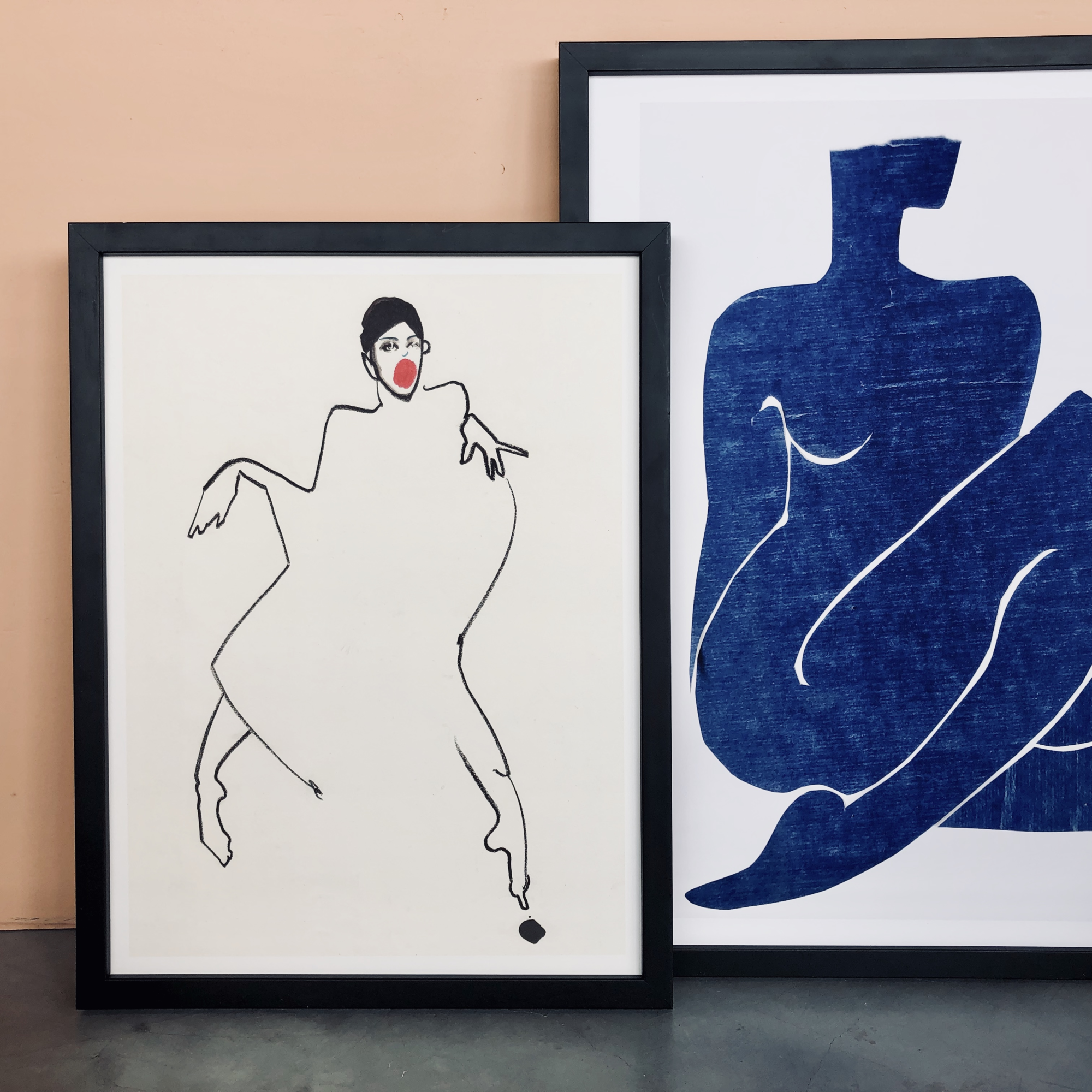 Print Indigo Nude