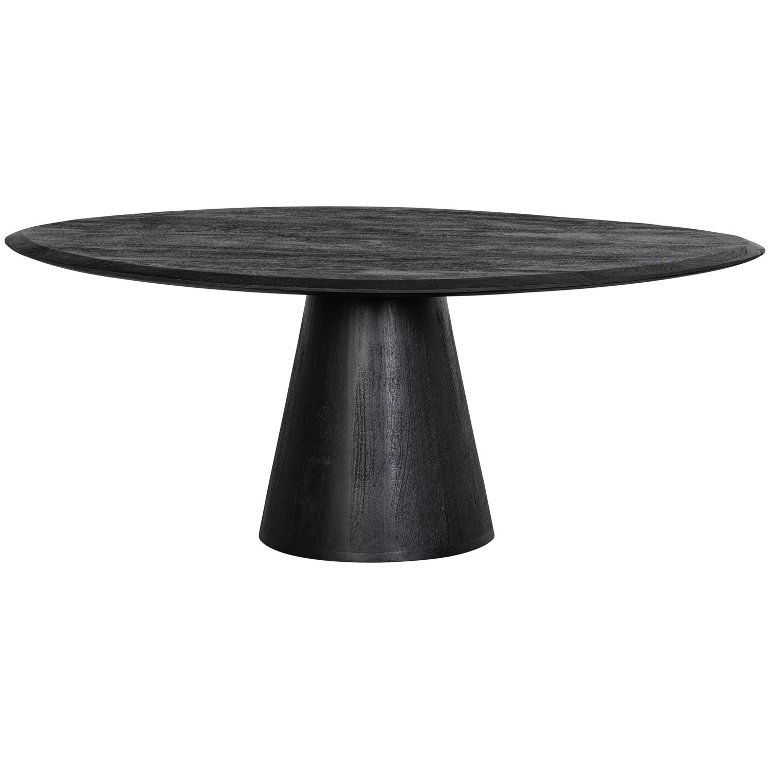 Posture salontafel mangohout zwart o120 cm
