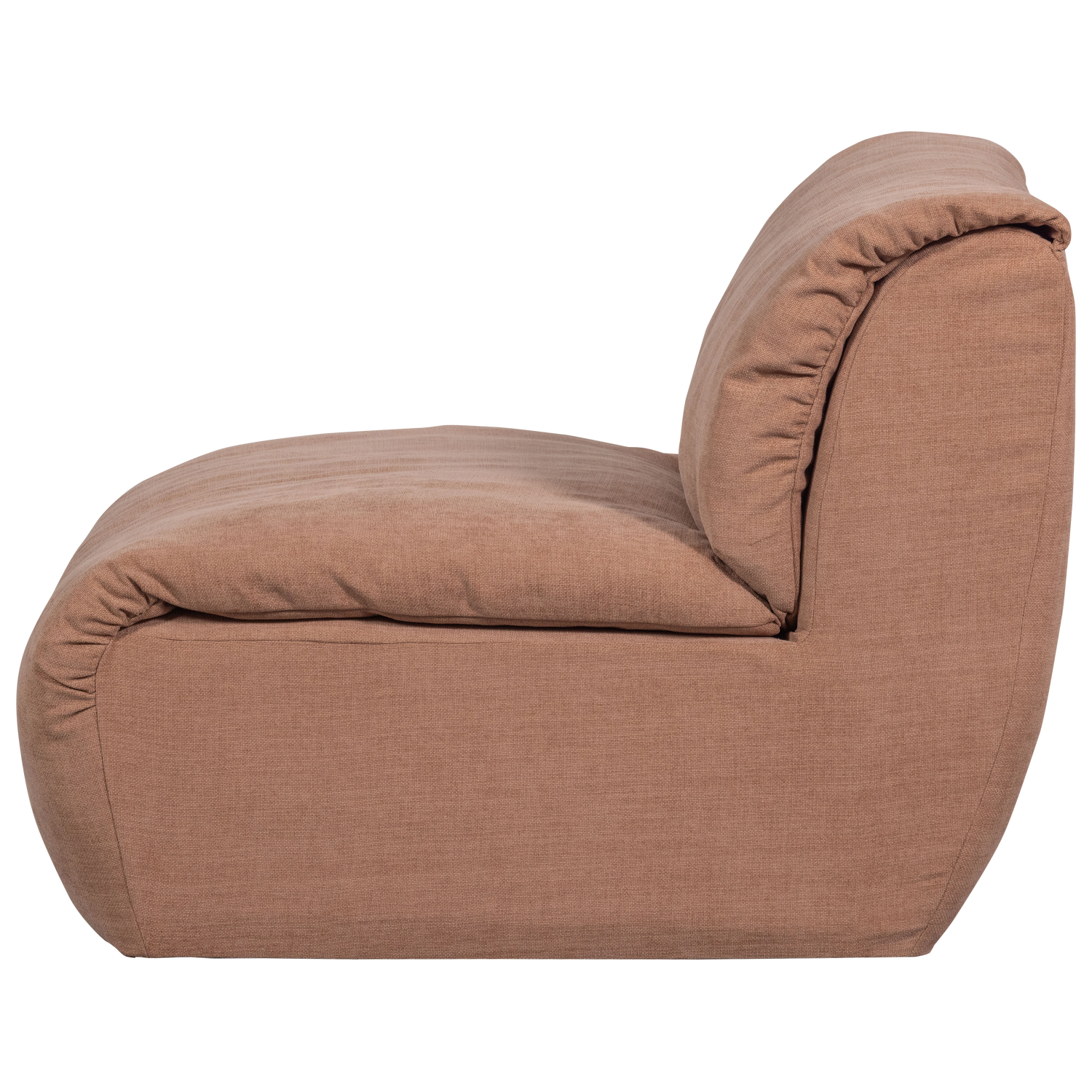 Baggy 1-zits element geweven chenille oudroze