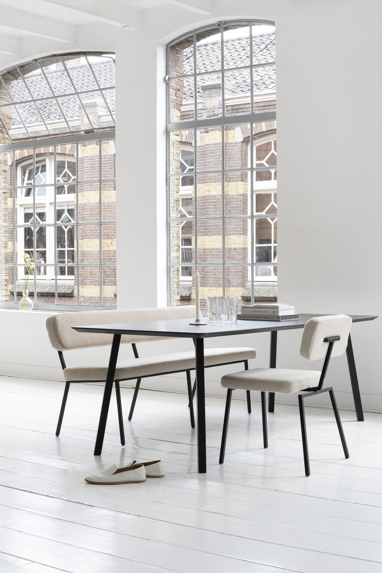 Studio HENK tafel New Classic Rechthoekig, zwart frame - Smart Collectie