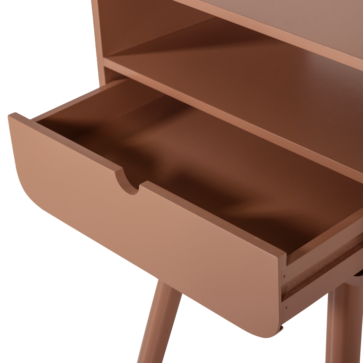 Nils nachtkastje/bijzettafel hout oudroze [fsc]