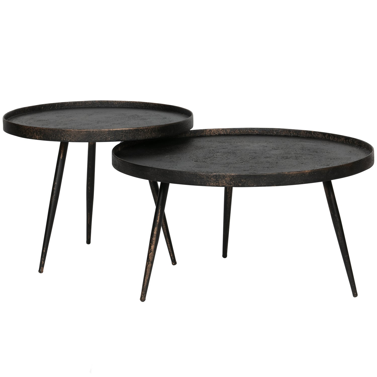 Bounds bijzettafel l hout/metaal naturel 44xo58 cm
