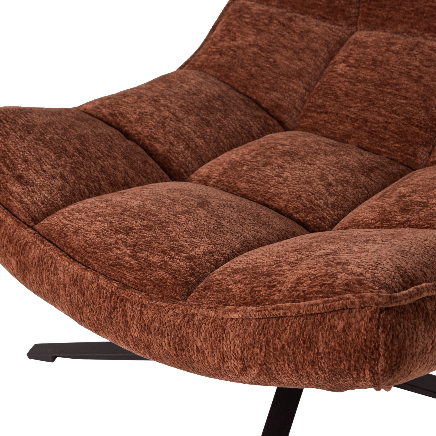Maudi draaifauteuil chenille structuur groen