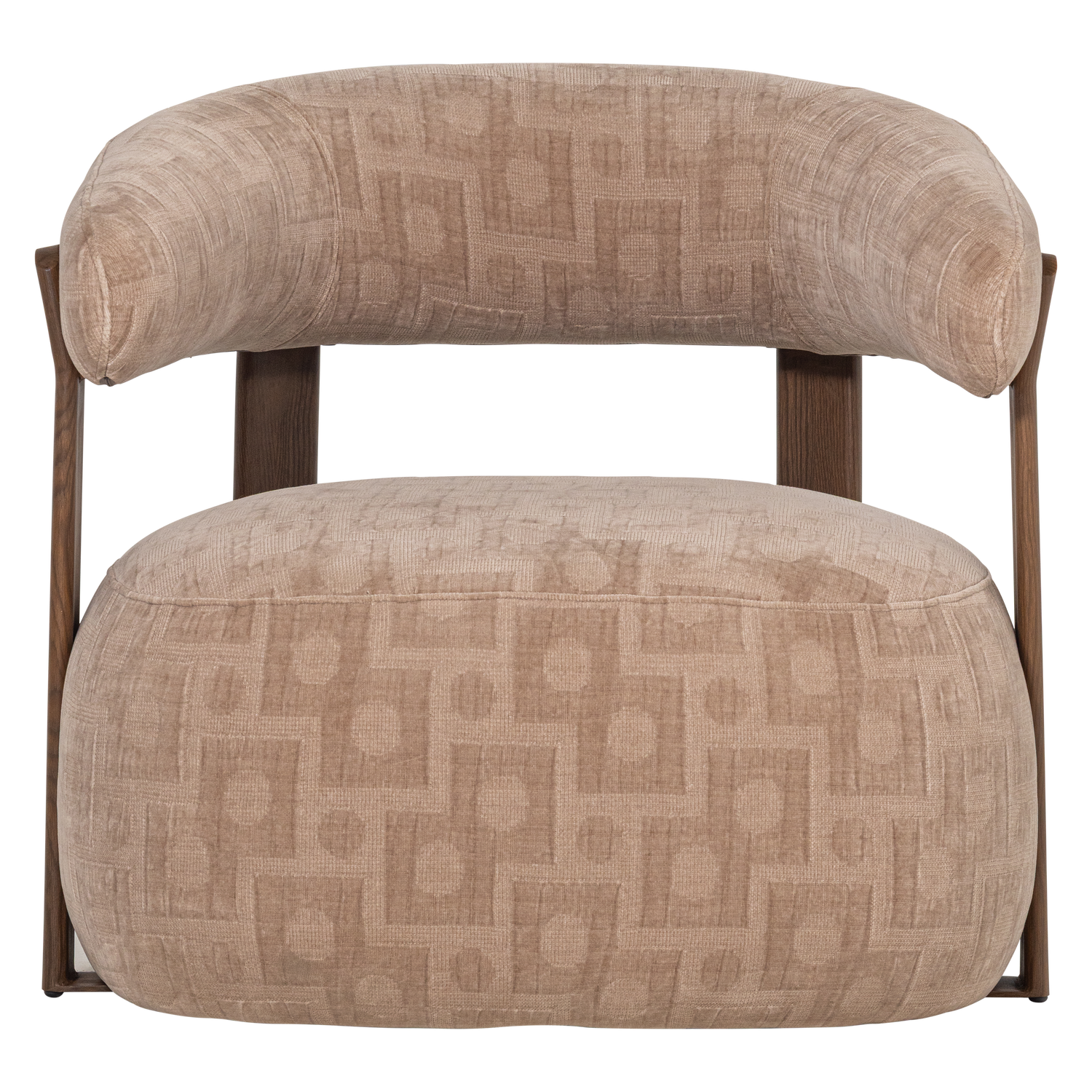 Foon fauteuil 3d structuurstof bruin [fsc]